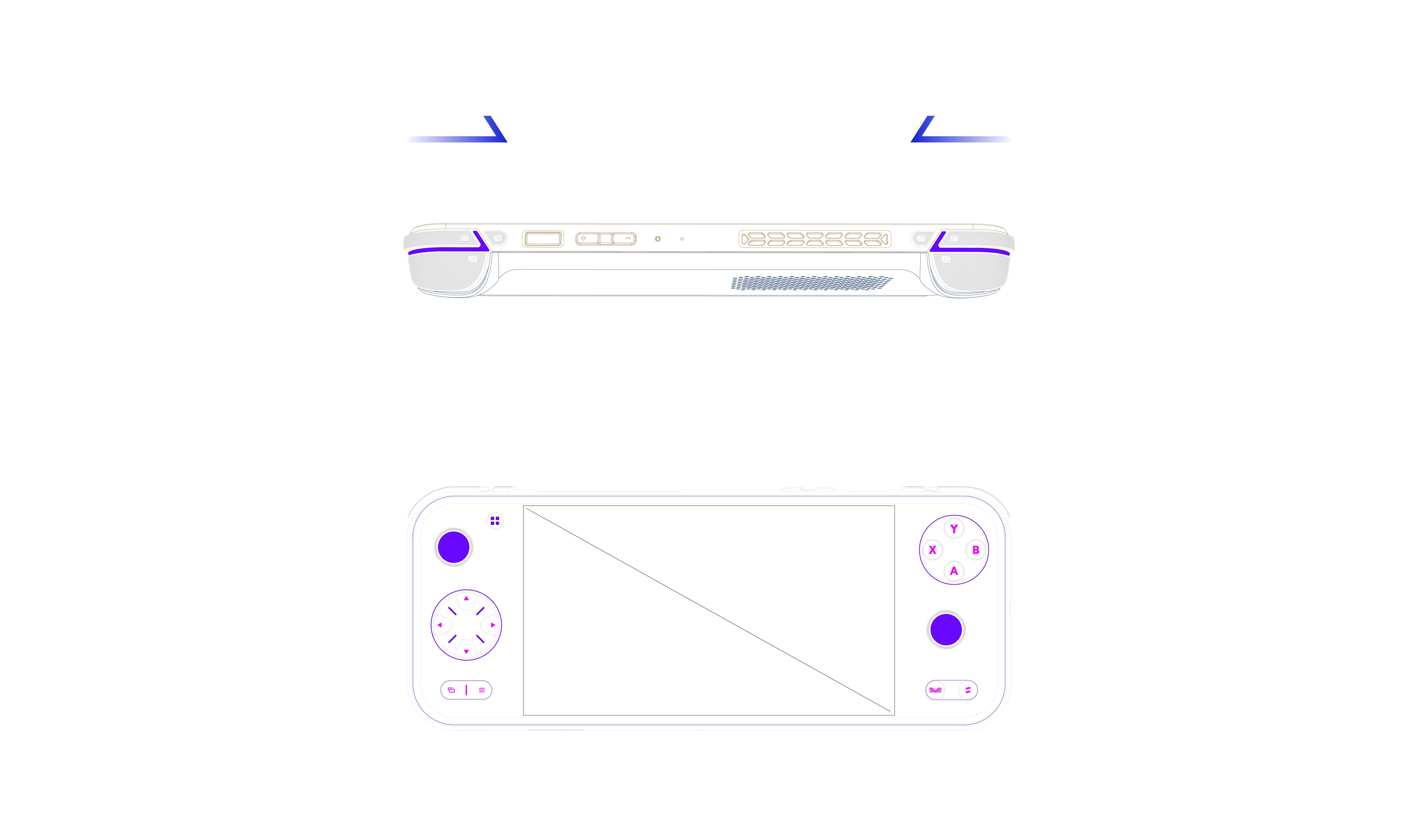 Product design, industrial design, handheld, Android game machine.，