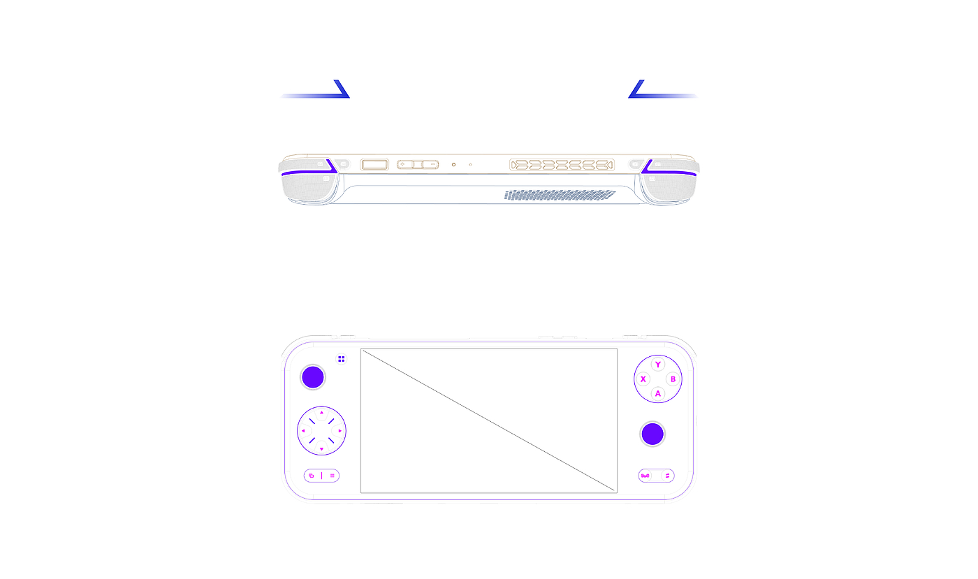 Product design, industrial design, handheld, Android game machine.，