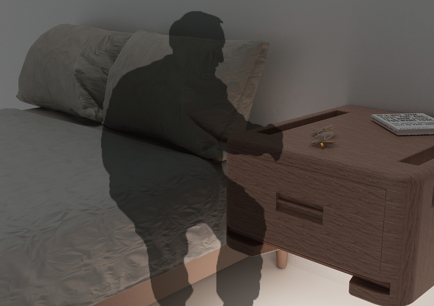 industrial design，product design，bedside cupboard，Household products，Furniture products，aged，Suitable aging，Emotionalization，