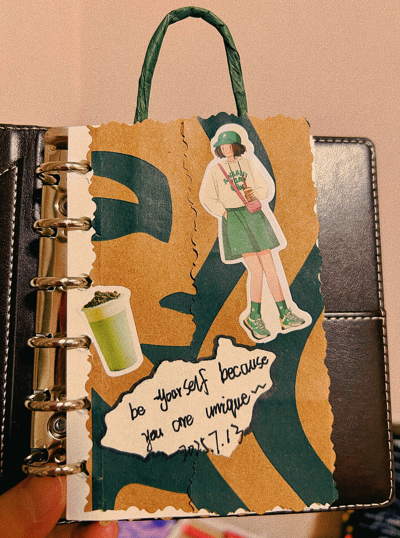 tea with milk，Hand account，label，originality，Milk tea bag，