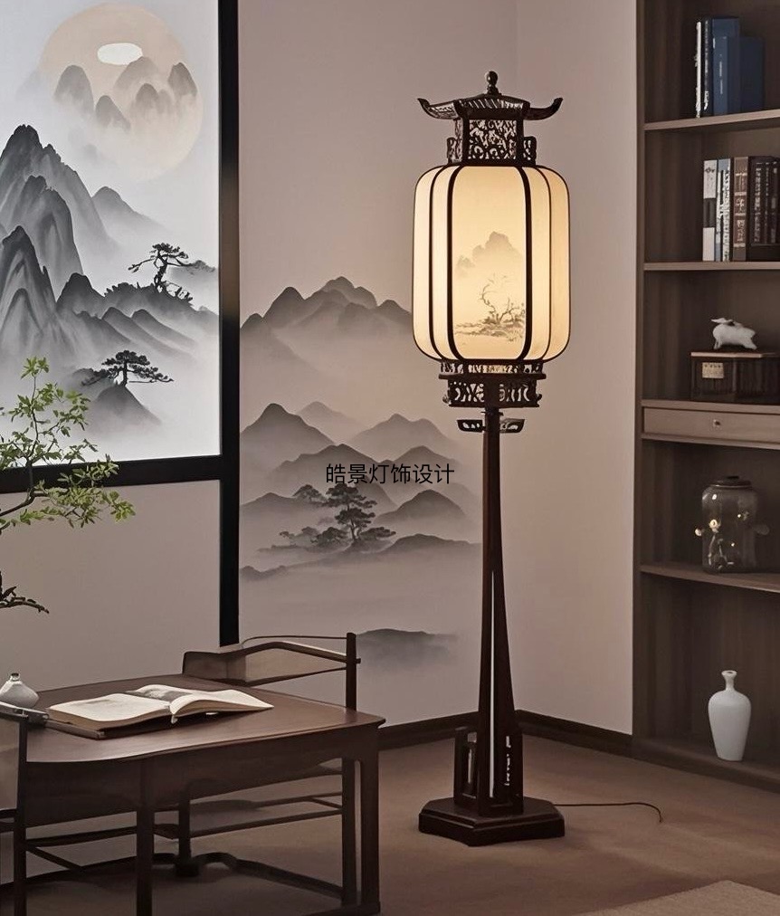 Floor lamp, mid-ancient，