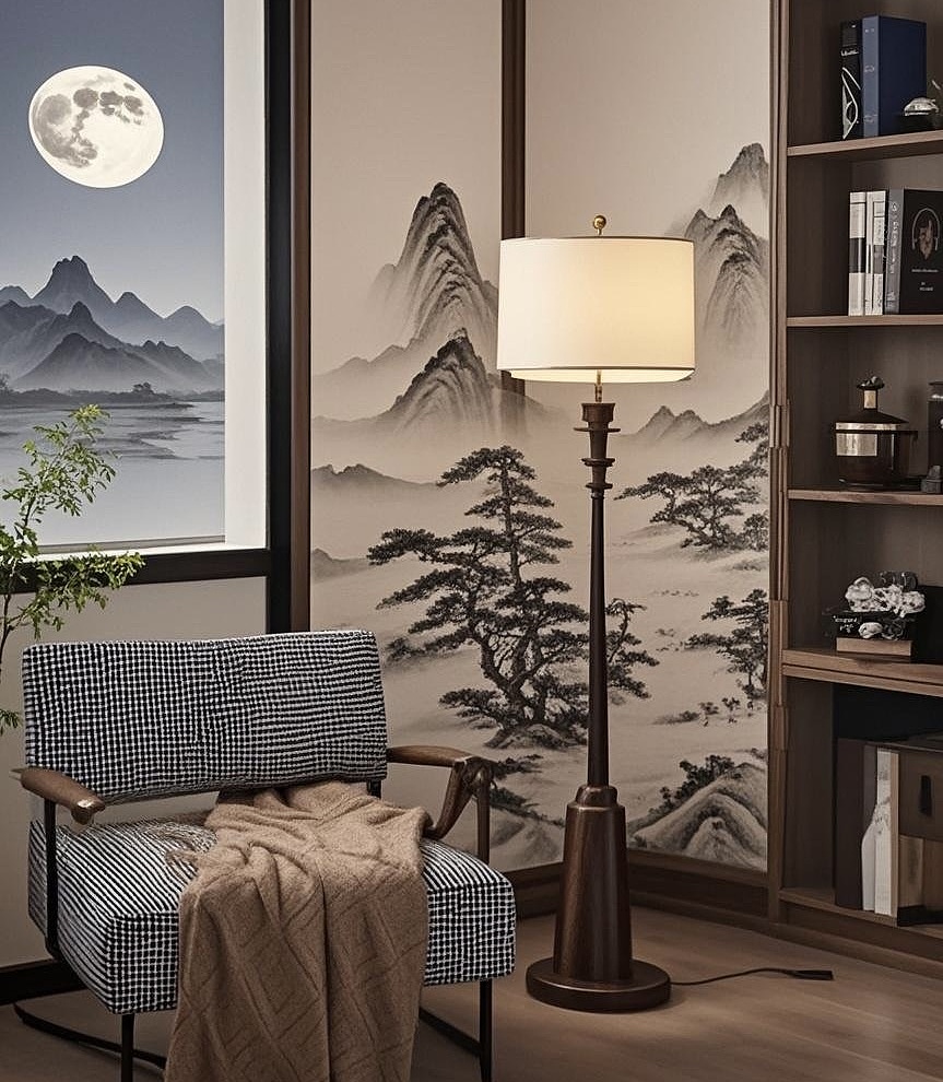 Floor lamp, mid-ancient，