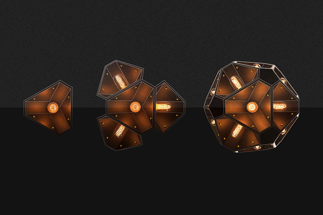 Modular lamps，combination，black，