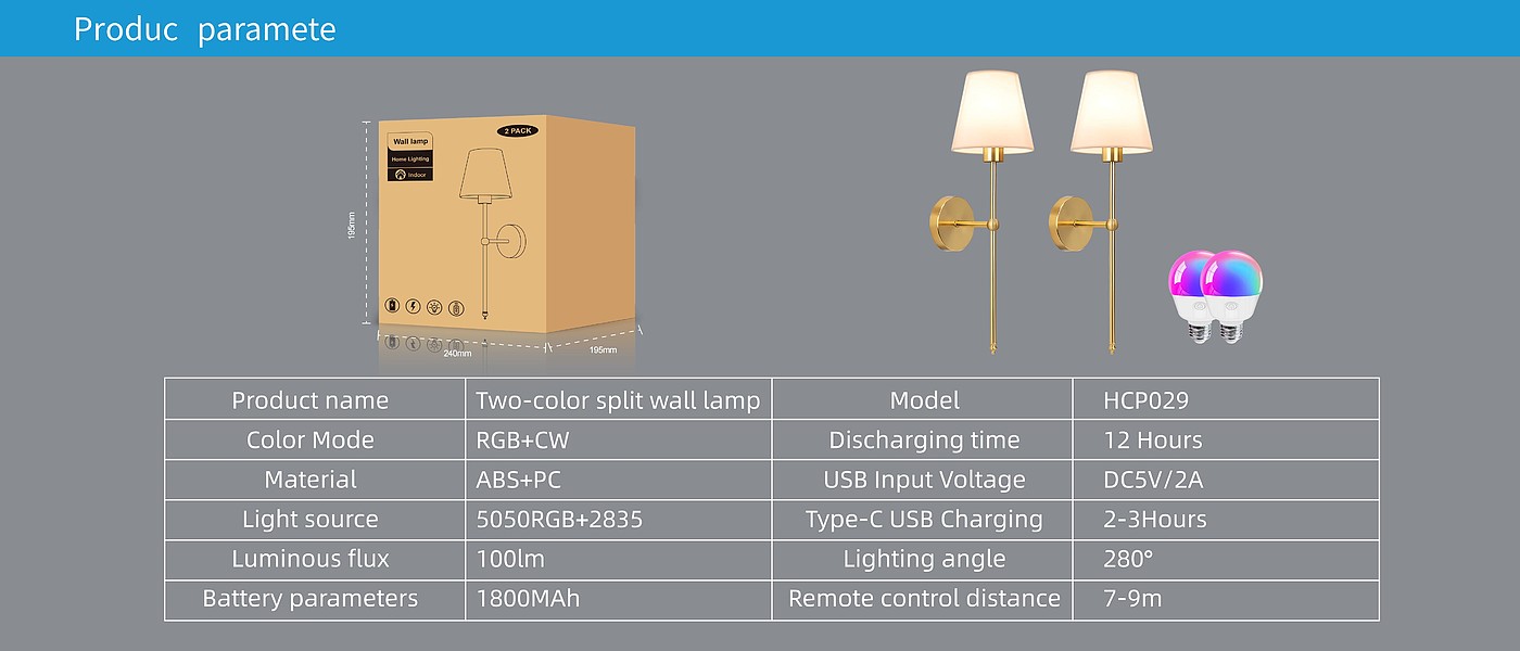 Wall lamp，Metal wall lamp，RGB wall lamp，Split wall lamp，