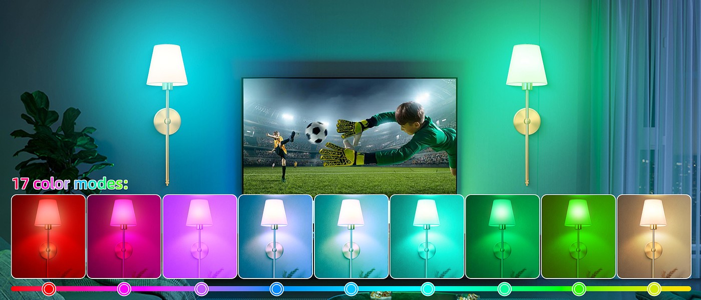 Wall lamp，Metal wall lamp，RGB wall lamp，Split wall lamp，