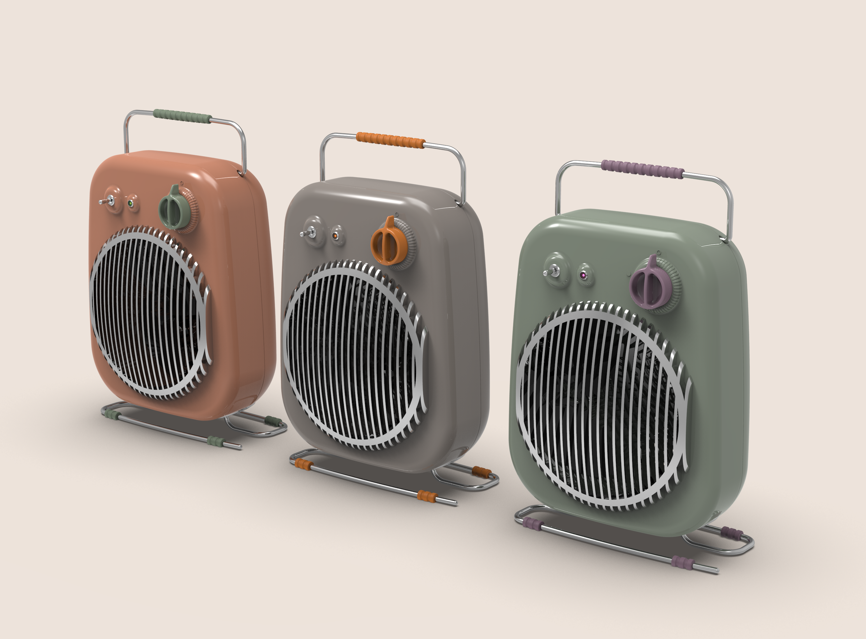 Air heater，product design，Home appliance design，Retro Design ，Italian original design，