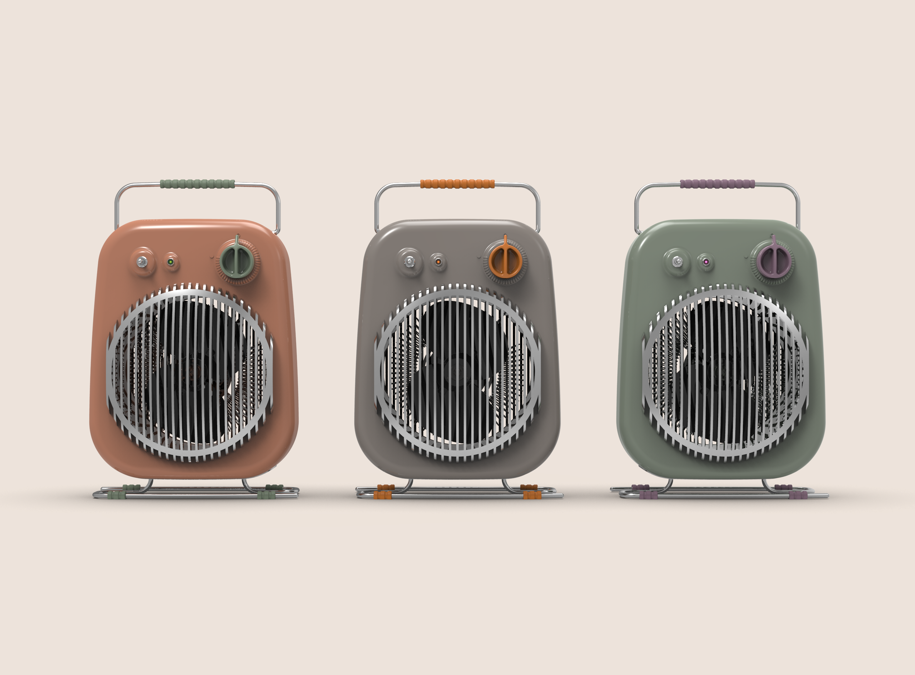Air heater，product design，Home appliance design，Retro Design ，Italian original design，
