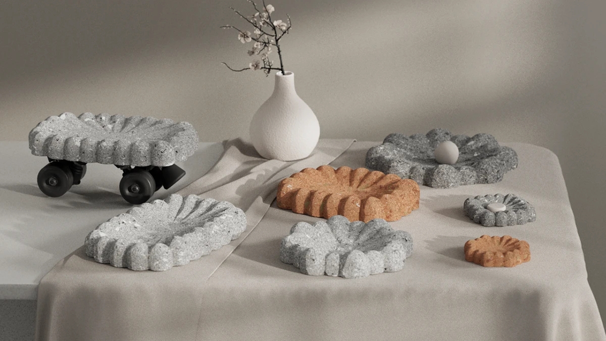 Chubby & Skate，Secondary utilization，waste，Sculpture，plate，