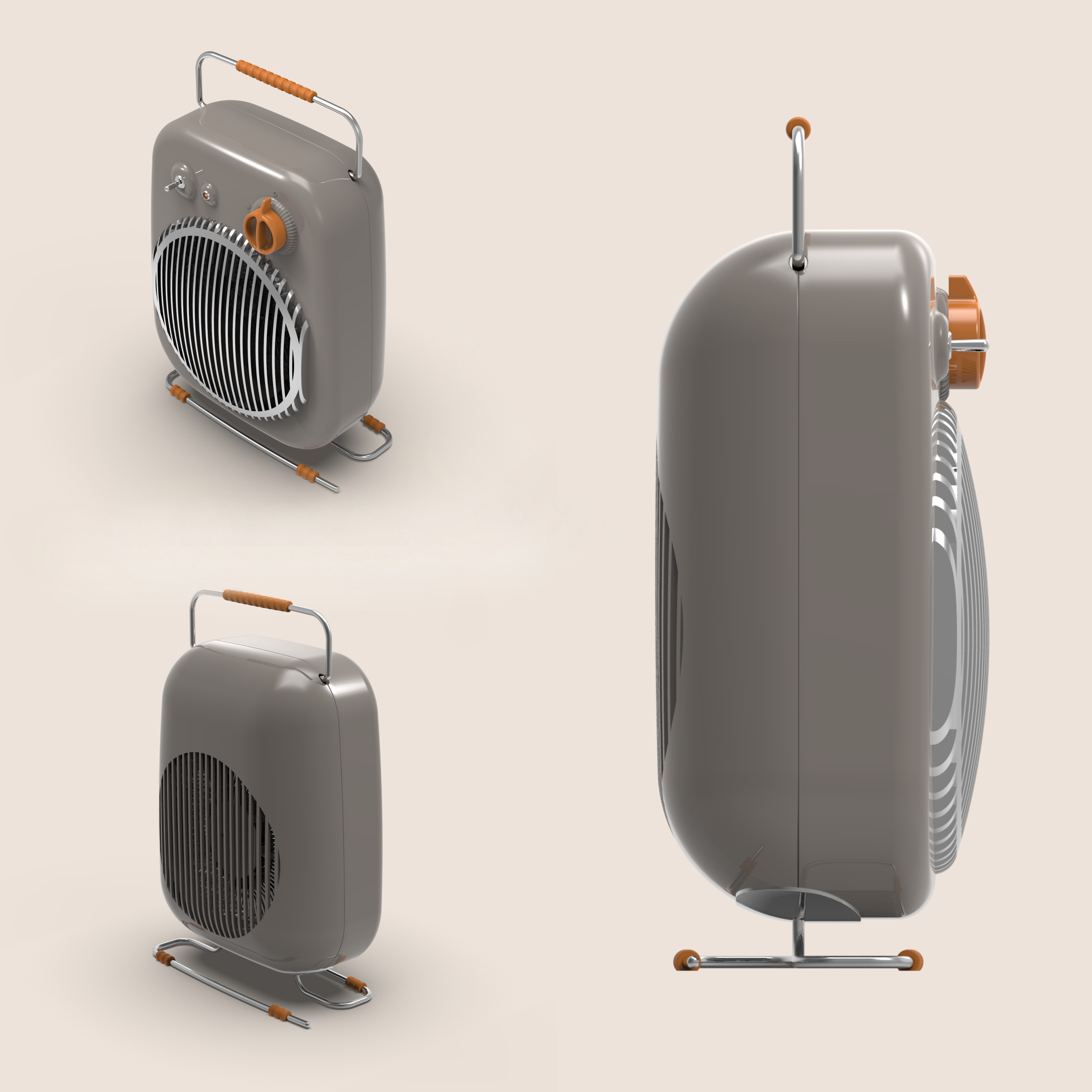 Air heater，product design，Home appliance design，Retro Design ，Italian original design，