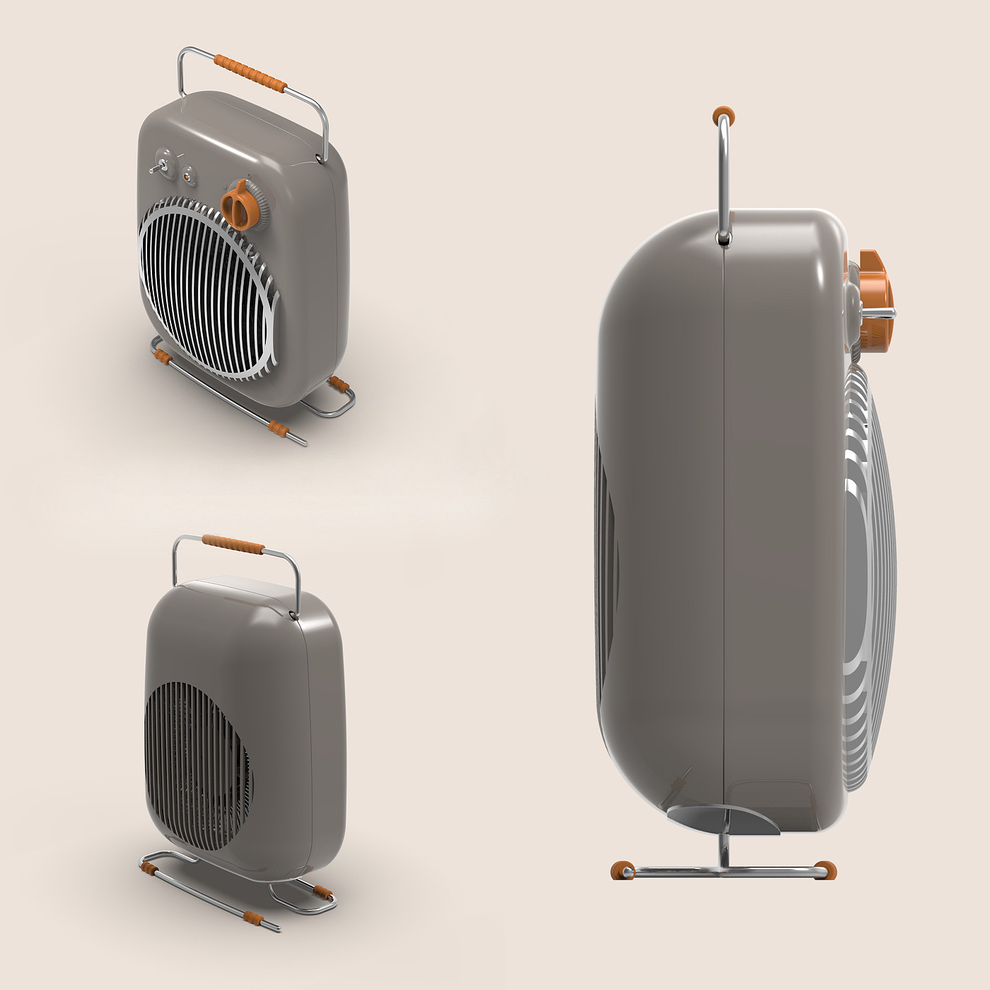 Air heater，product design，Home appliance design，Retro Design ，Italian original design，