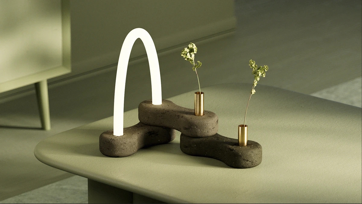 LINK，Recyclable fabric，modularization，vase，parts，