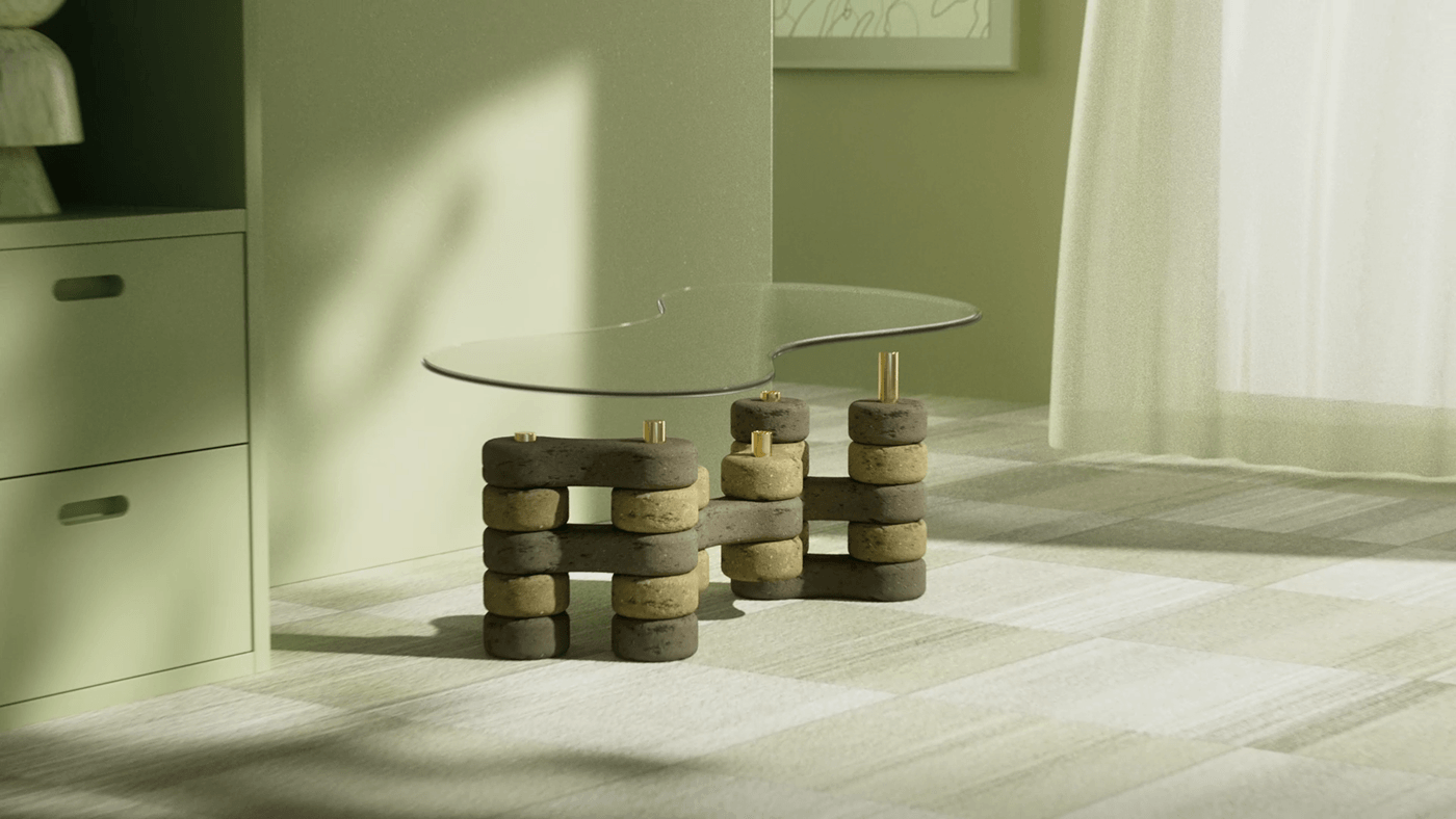 LINK，Recyclable fabric，modularization，vase，parts，