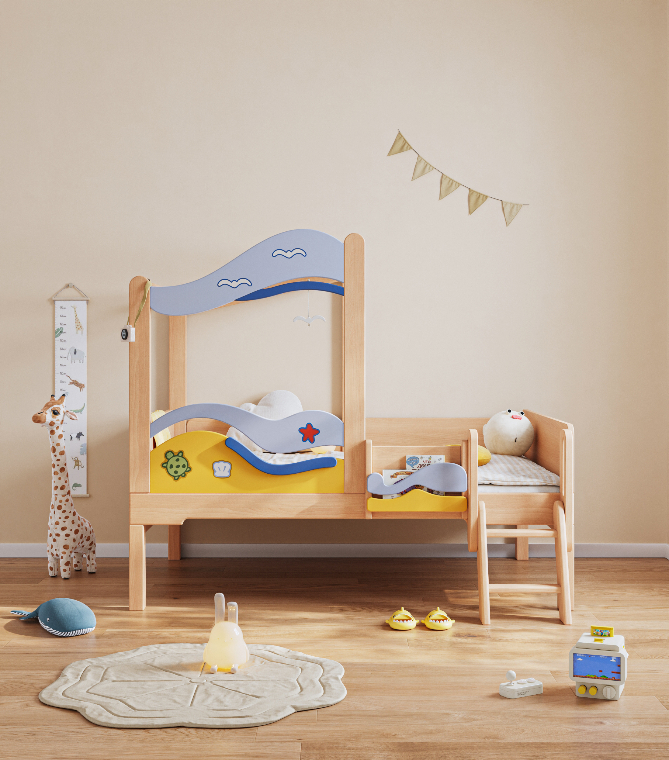 Children design，Children's fun design，Children bed，