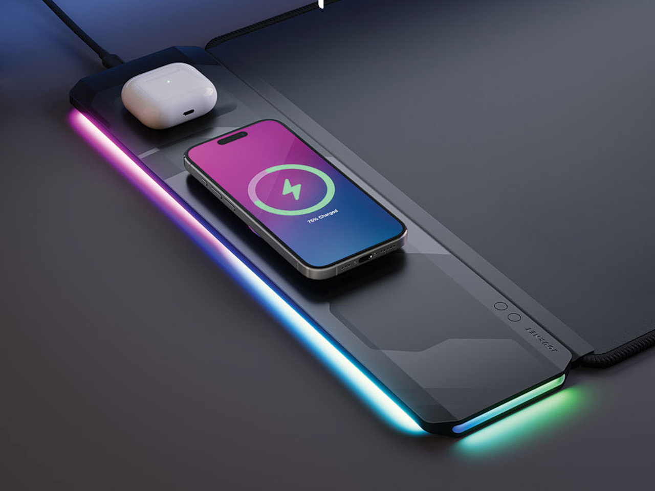 ALTI PLAY，RGB table mat，E-sports，Wireless fast charging，Plug and play，