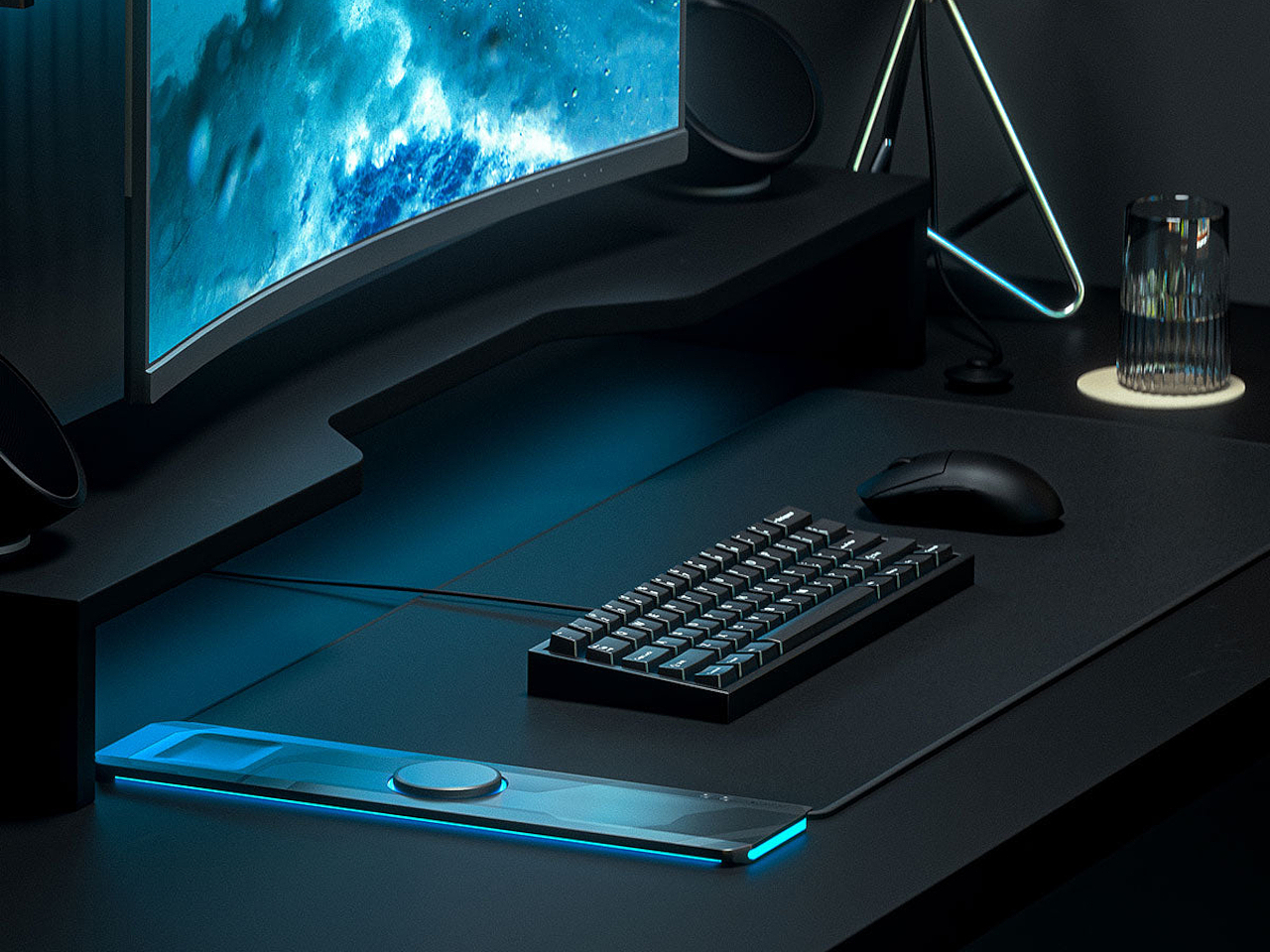 ALTI PLAY，RGB table mat，E-sports，Wireless fast charging，Plug and play，