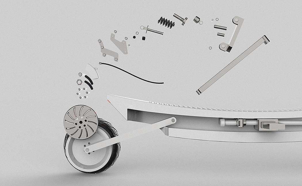 conceptual design，Scooter，white，