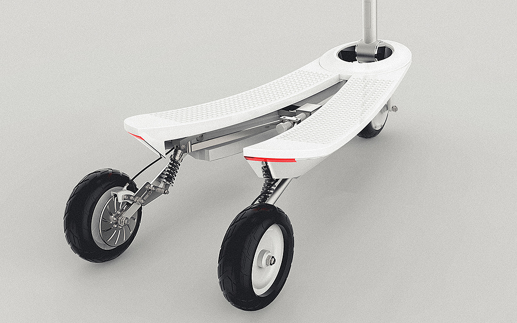 conceptual design，Scooter，white，