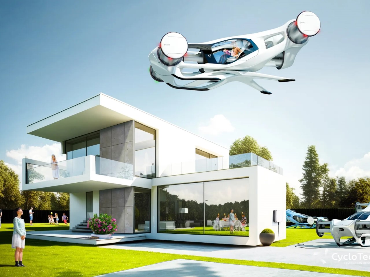 Cyclorotor，Cyclotech Blackbird，Flying car，vector thrust，roller rotor，