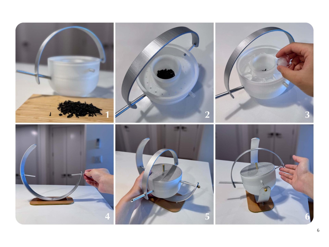 Pendulum mechanism，cold tea extractor，transparent visualization，ice drop cooling，