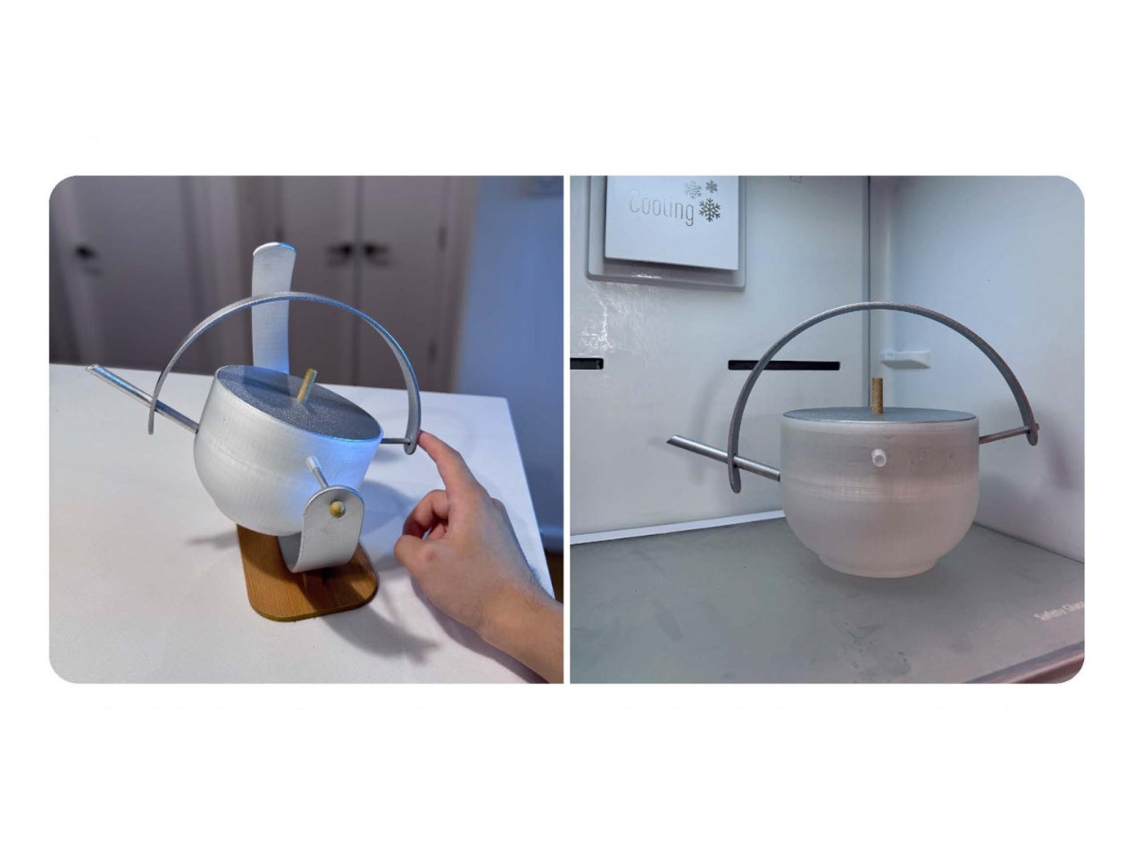 Pendulum mechanism，cold tea extractor，transparent visualization，ice drop cooling，