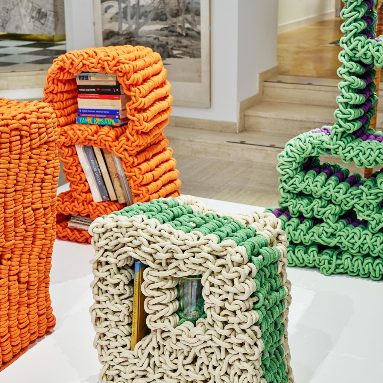 furniture，Climbing rope，Waste utilization，originality，