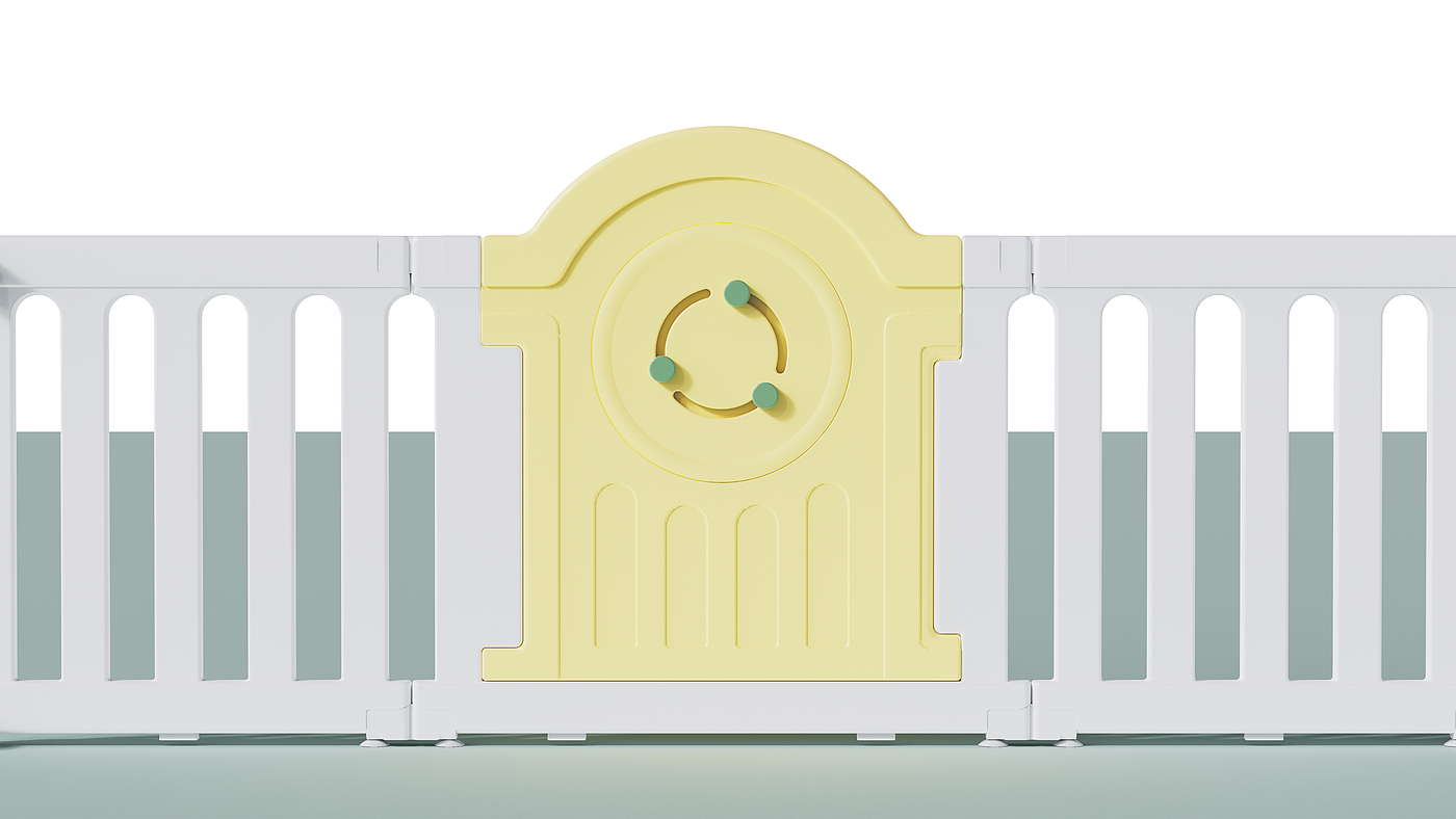 Children's game fence，Mother and baby，Comparable，industrial design，product design，Children's game fence，Mother and baby，Comparable，