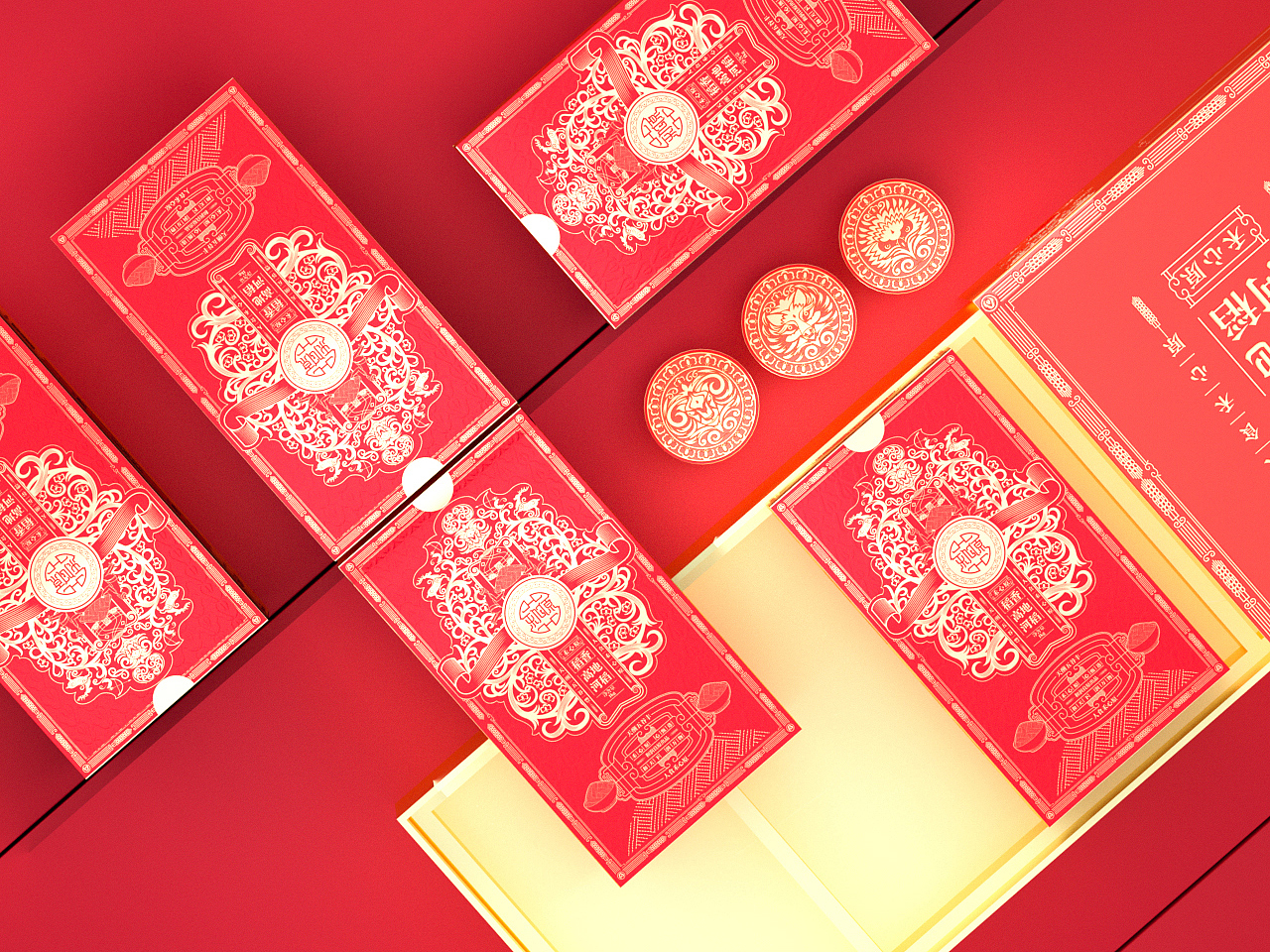grain packaging design，Packaging Design of Fast Consumer Goods，Gift box design，Series packaging，Creative packaging notes inspiration，Brand, LOGO, VI design，Mongolian Style Grain Packaging，Ethnic retro style packaging，