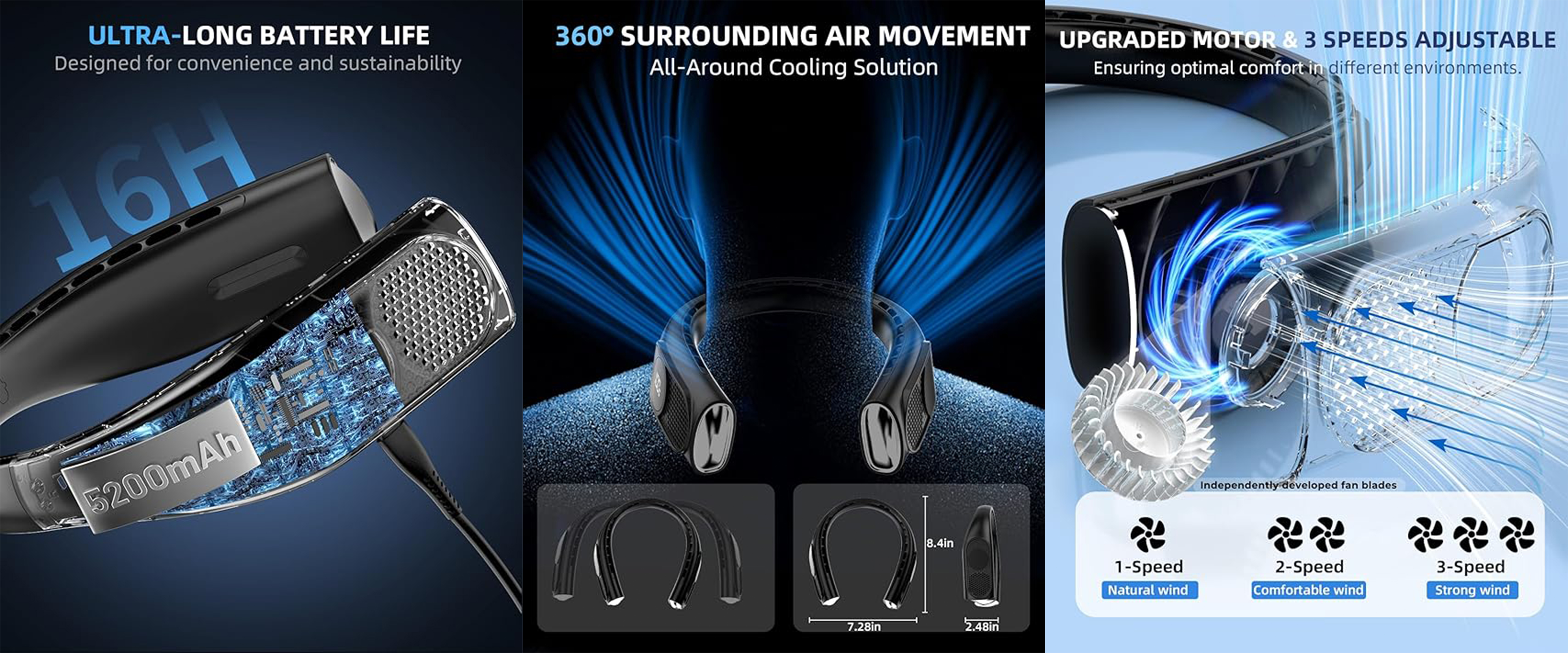 Hanging neck fan，Fan，halter ，Leafless fan，Leafless，sports fan，outdoor sport，