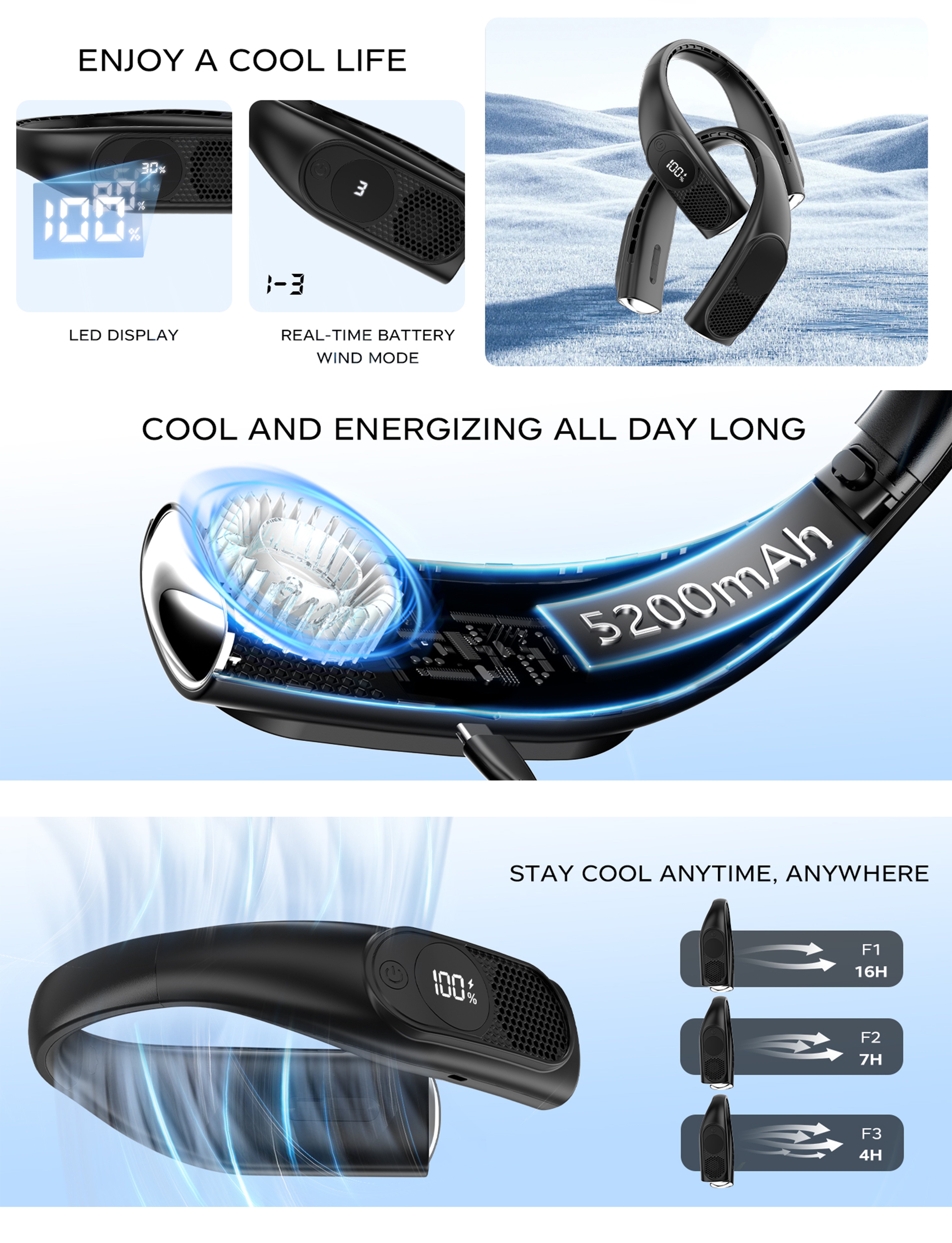 Hanging neck fan，Fan，halter ，Leafless fan，Leafless，sports fan，outdoor sport，