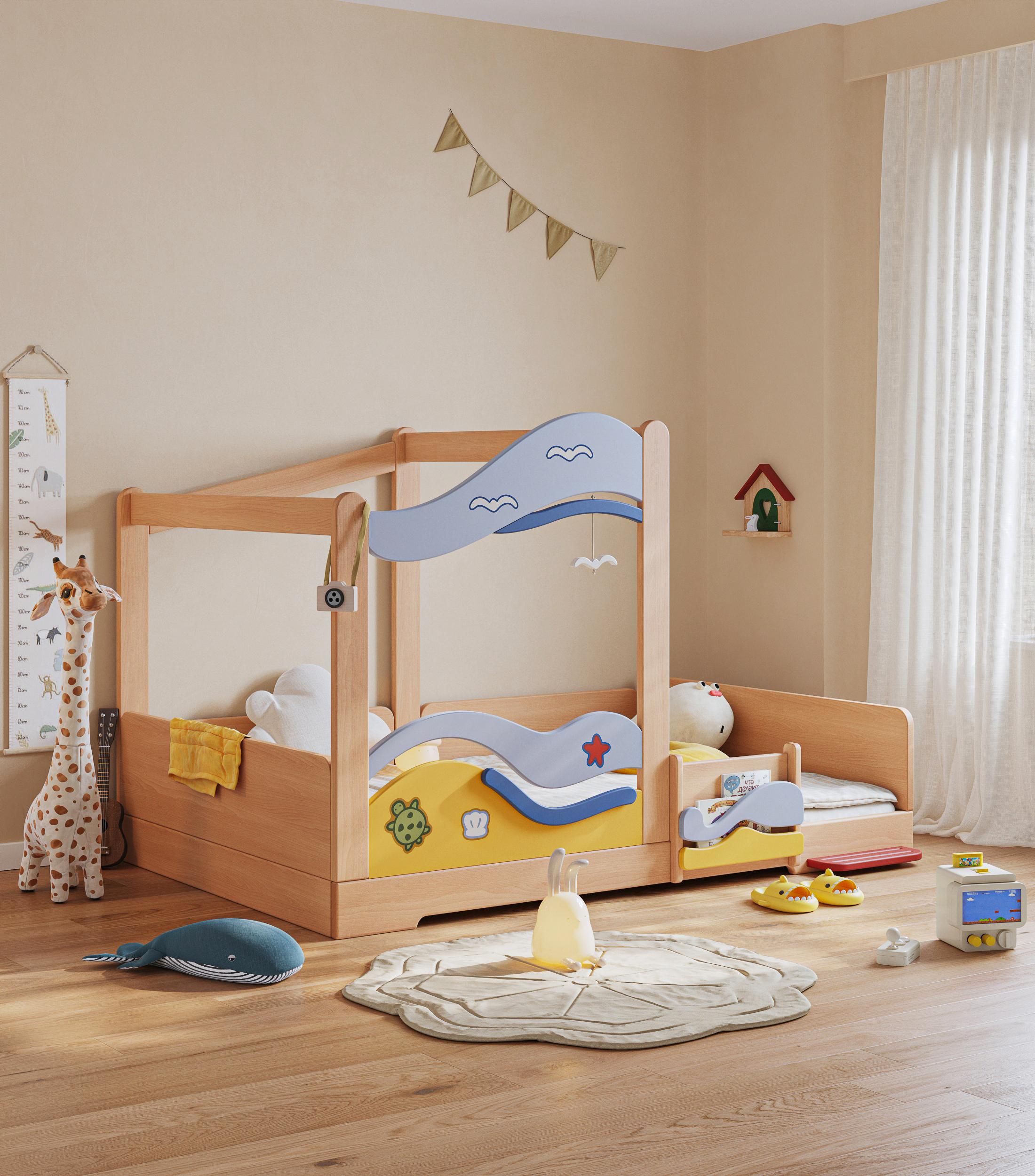 Children design，Children's fun design，Children bed，
