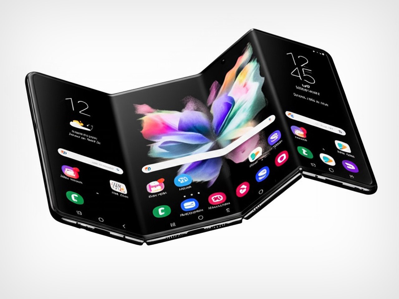 Samsung，mobile phone，Digital，four-fold，Electronic equipment，