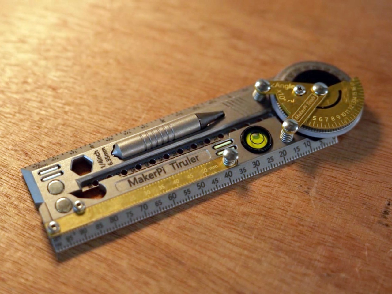 Titanium alloy ruler，bolt driver，Protractor，multi-function，Tiruler，