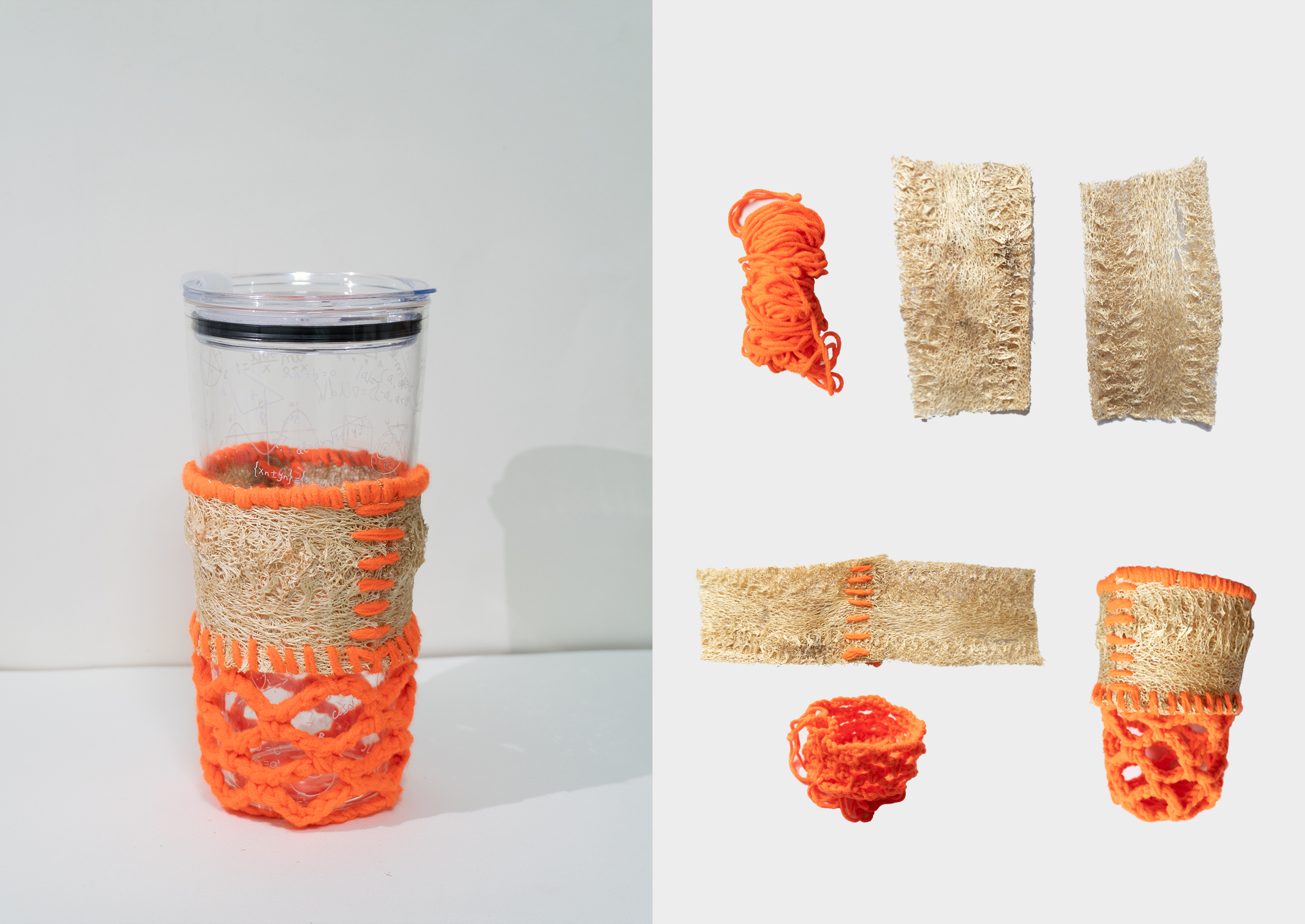 Towel gourd pulp，environment protection，Satchel，Handbag，Cup cover，