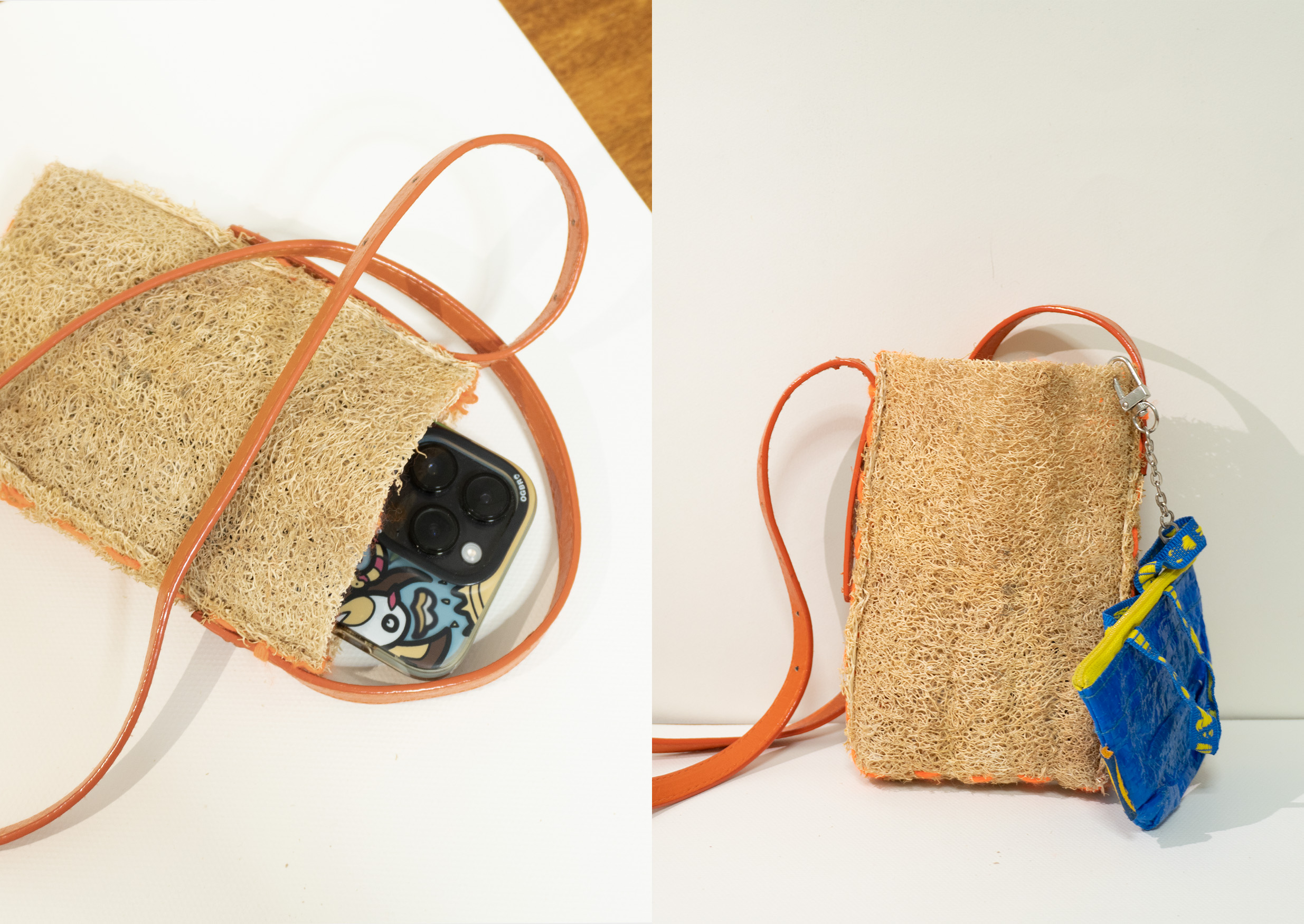 Towel gourd pulp，environment protection，Satchel，Handbag，Cup cover，