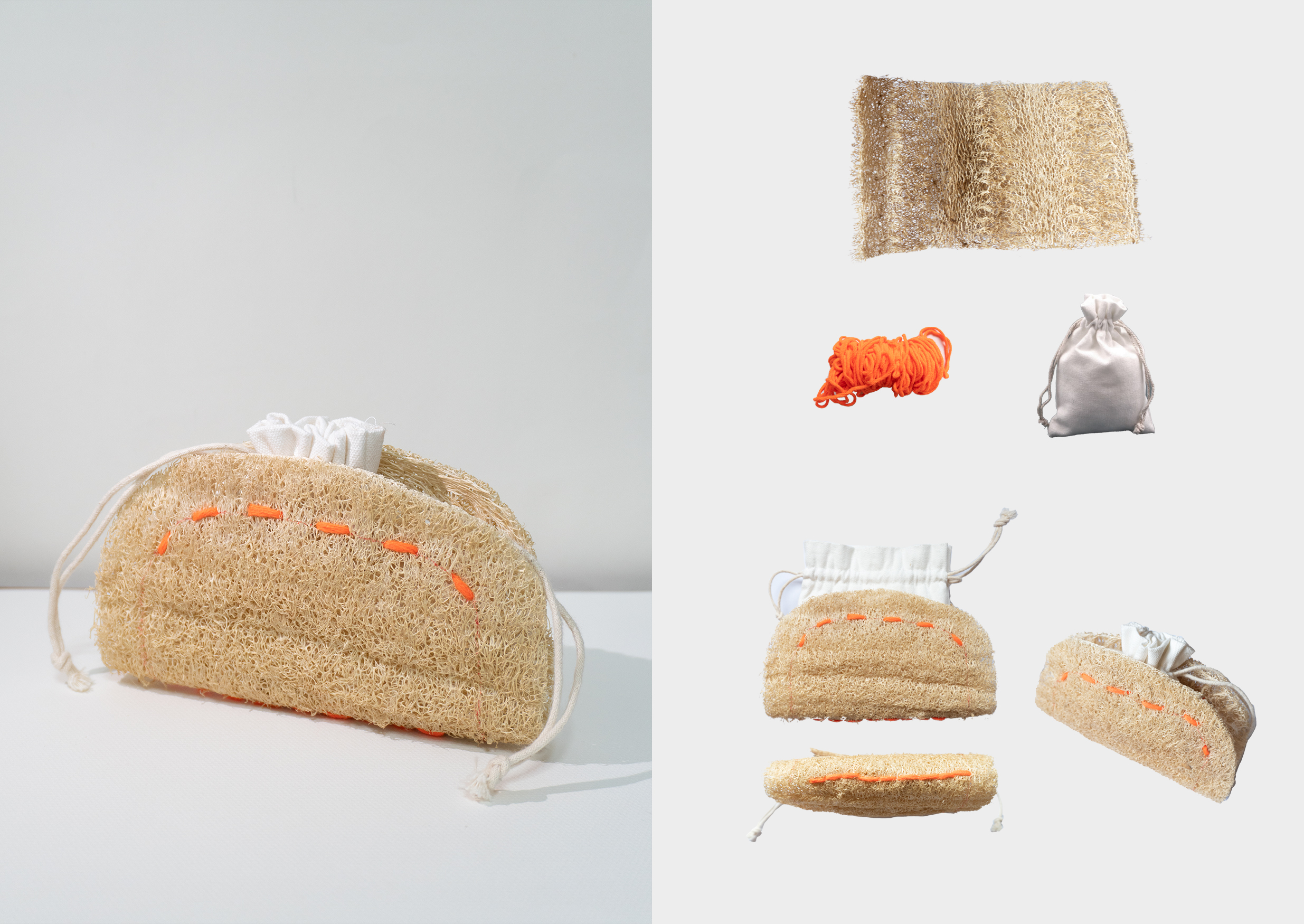 Towel gourd pulp，environment protection，Satchel，Handbag，Cup cover，