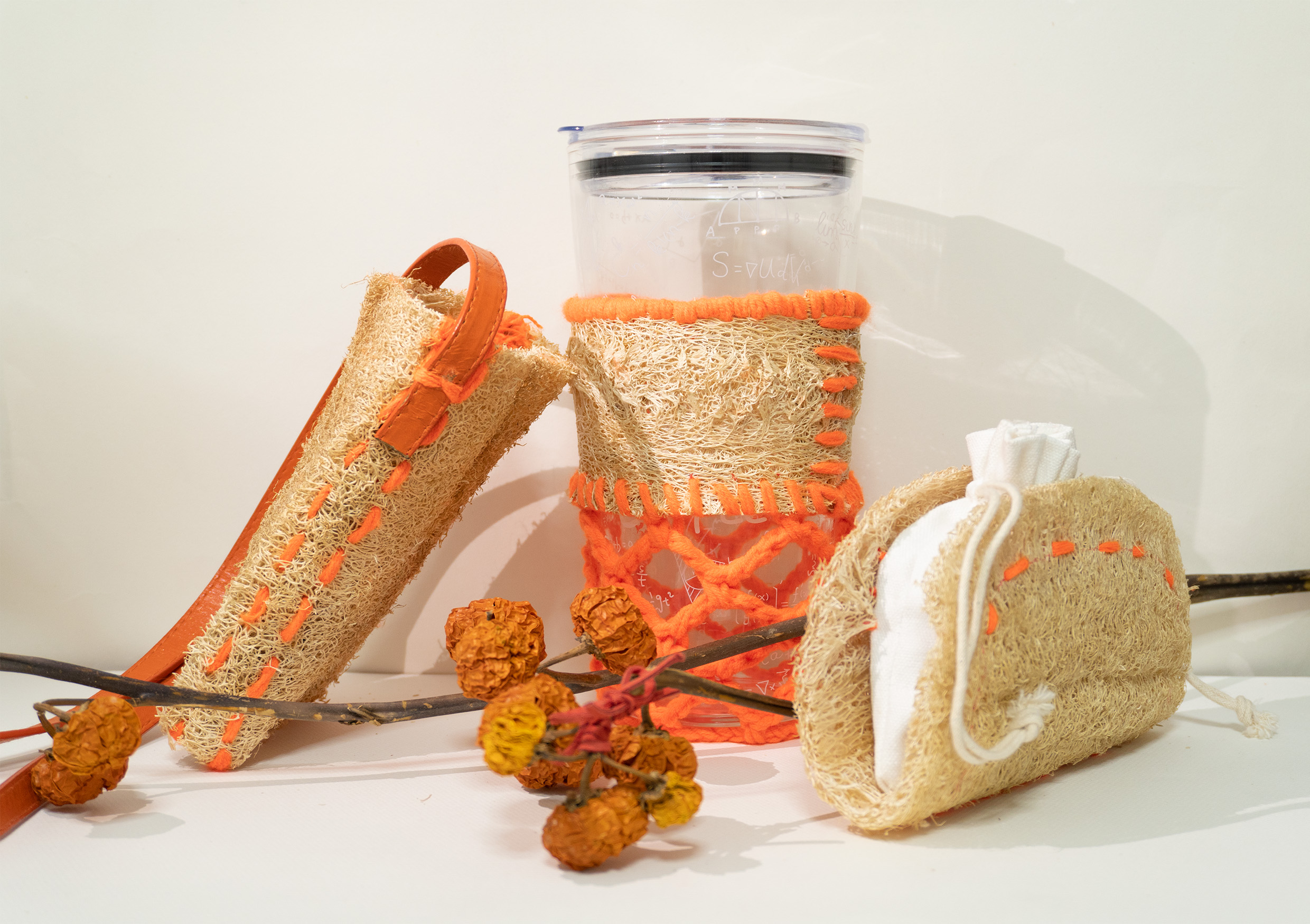 Towel gourd pulp，environment protection，Satchel，Handbag，Cup cover，