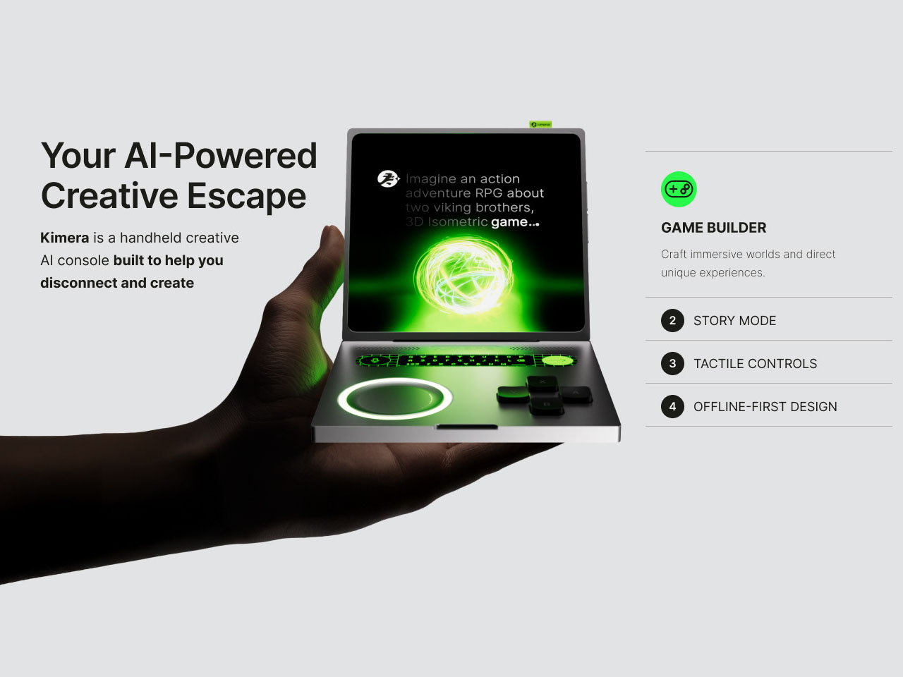 recreational machines，Kimera，creative ability，Touch keyboard，Long battery life，