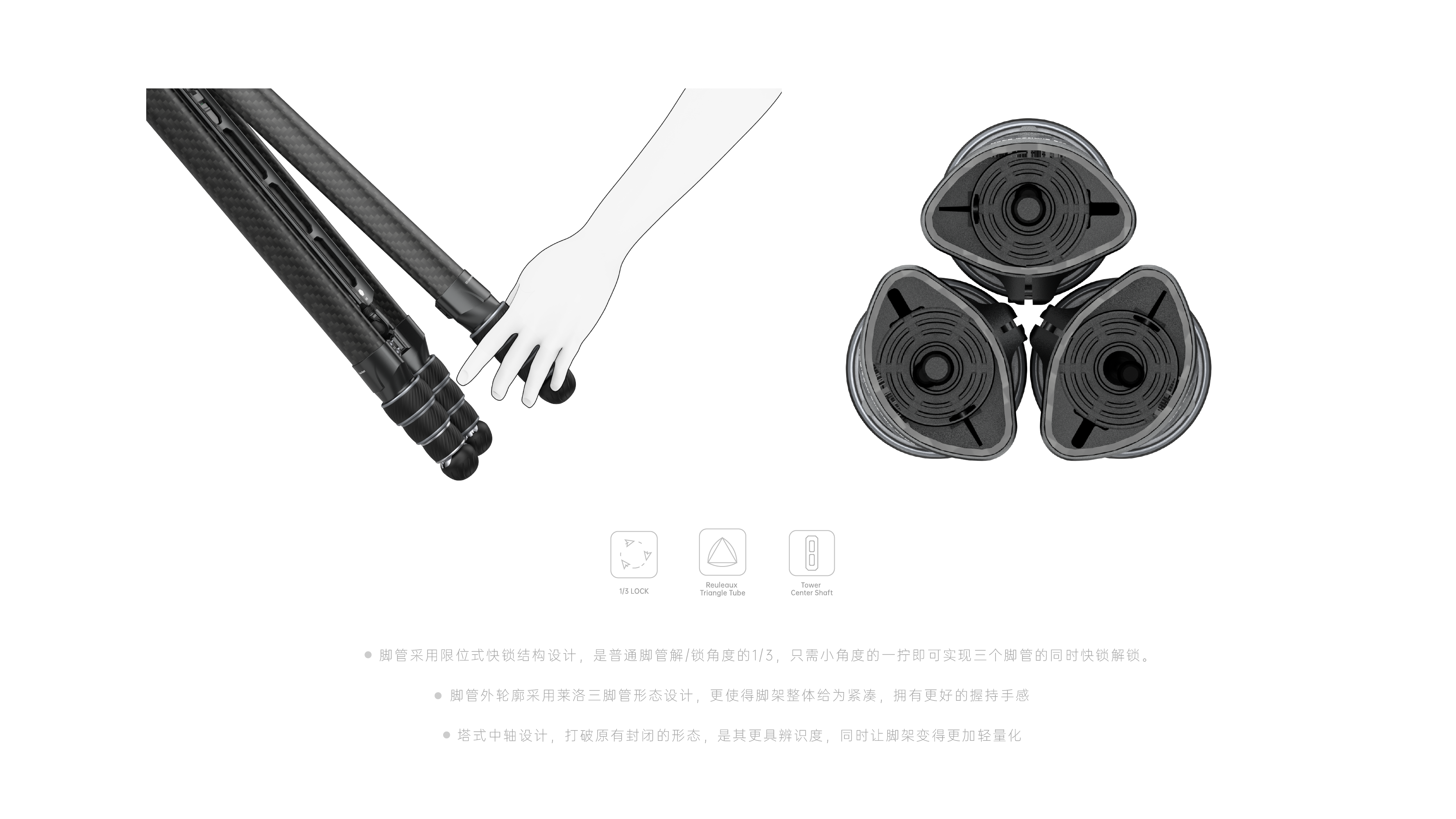 2025 Red Dot Design Award，Photographic equipment，Photography tripod，