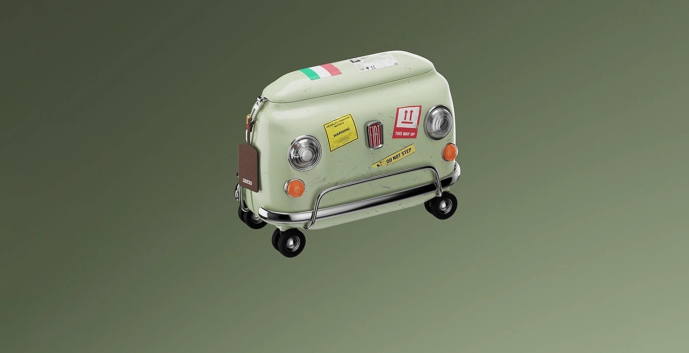 3D Conceptual Model，Automobile design，originality，Fiat 500，3D Conceptual Model，Automobile design，originality，Fiat 500，