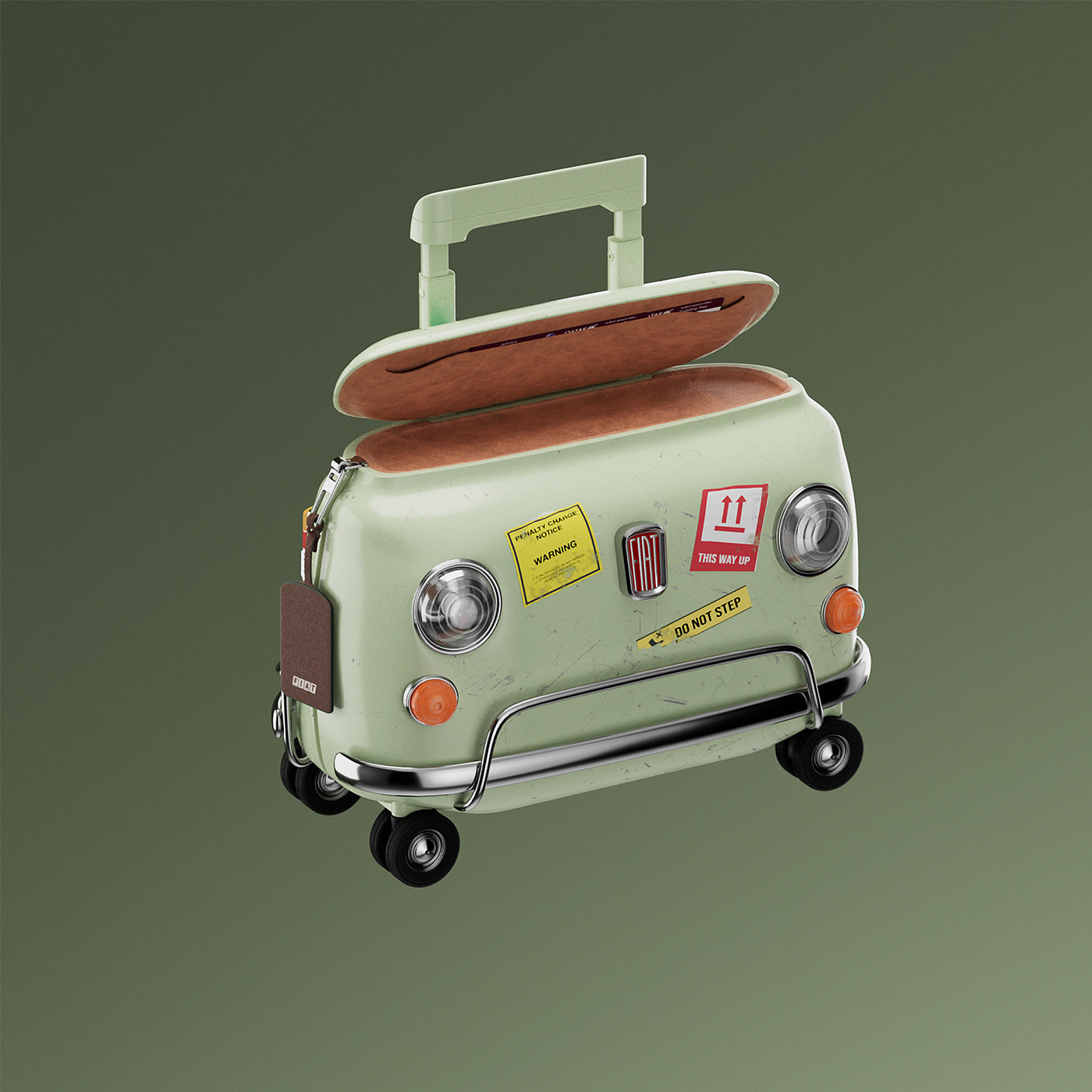 3D Conceptual Model，Automobile design，originality，Fiat 500，3D Conceptual Model，Automobile design，originality，Fiat 500，