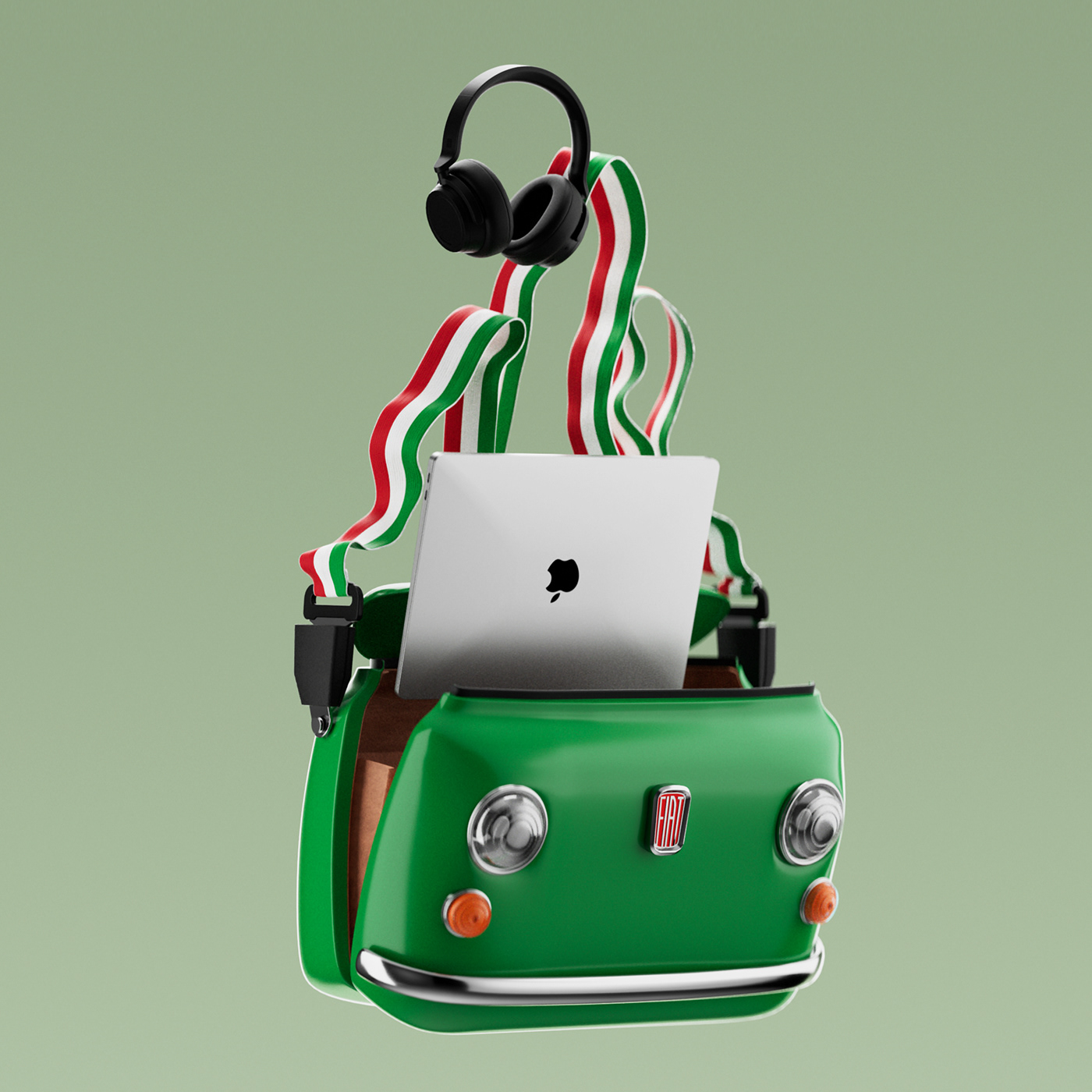 3D Conceptual Model，Automobile design，originality，Fiat 500，