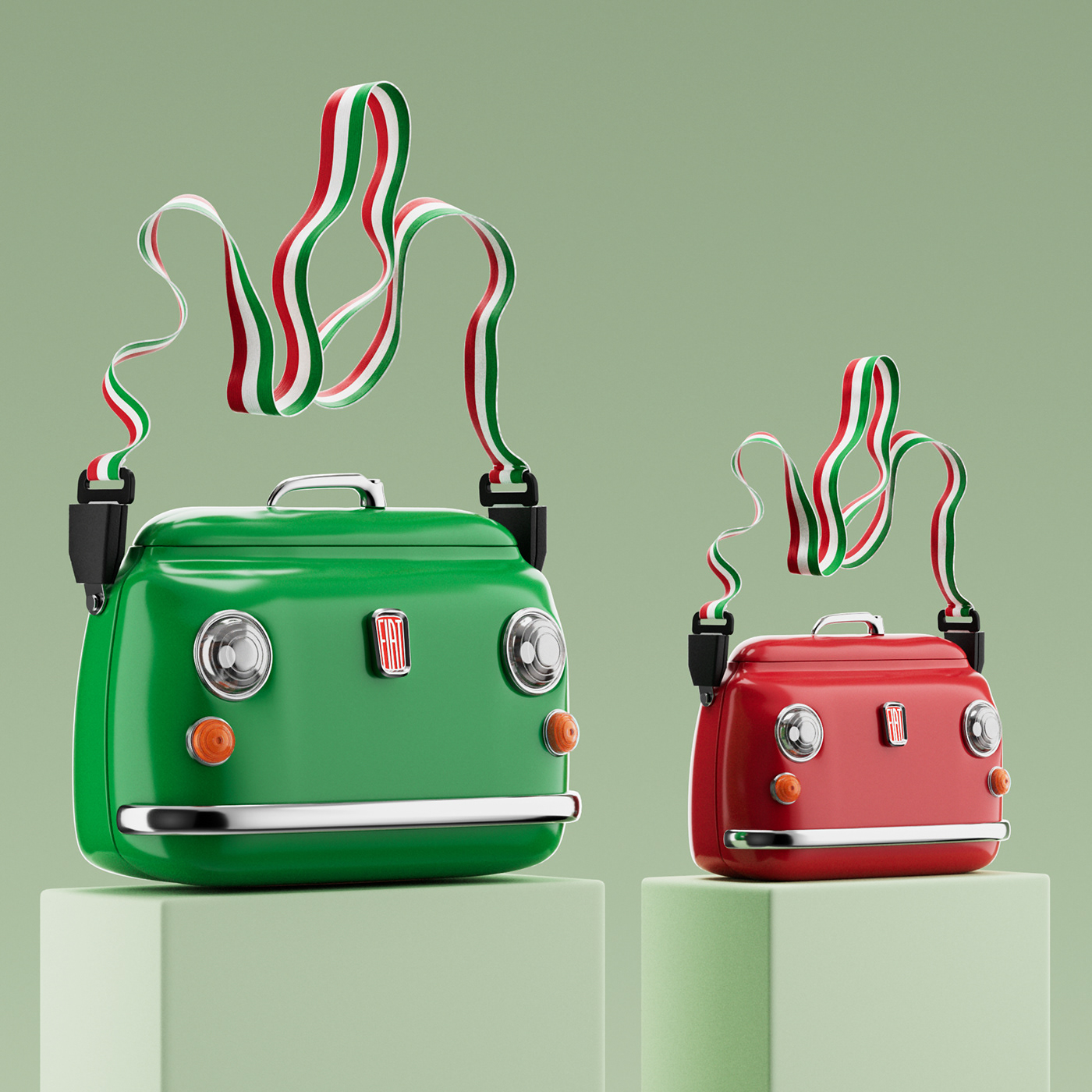 3D Conceptual Model，Automobile design，originality，Fiat 500，