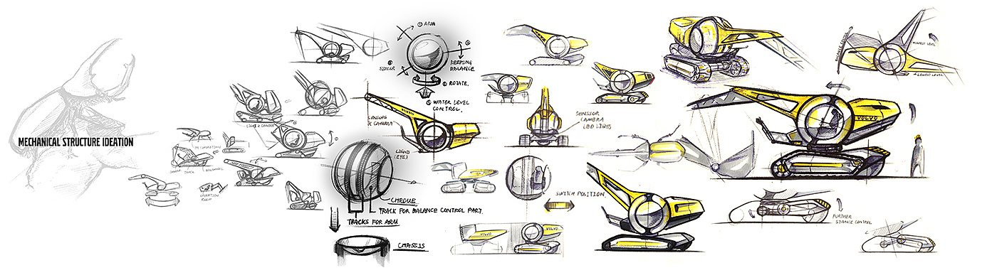 工业设计，重工，机械，概念设计，挖掘机，