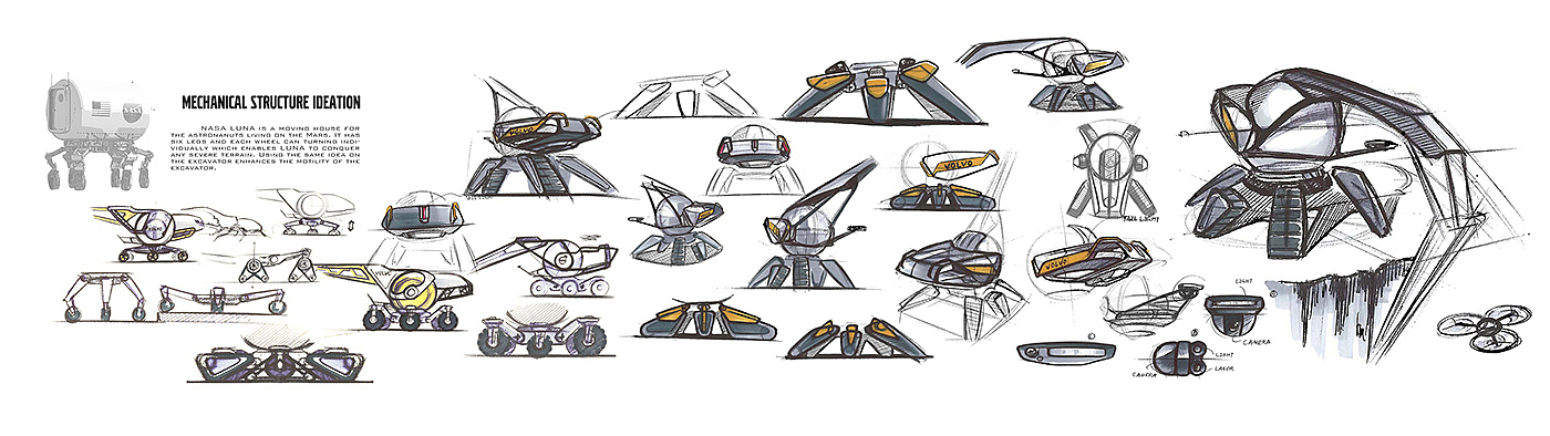 industrial design，heavy industry，Mechanics，conceptual design，excavating machinery，