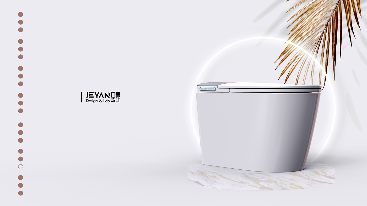 Intelligent toilet，Bathroom design，product design，Several words design，