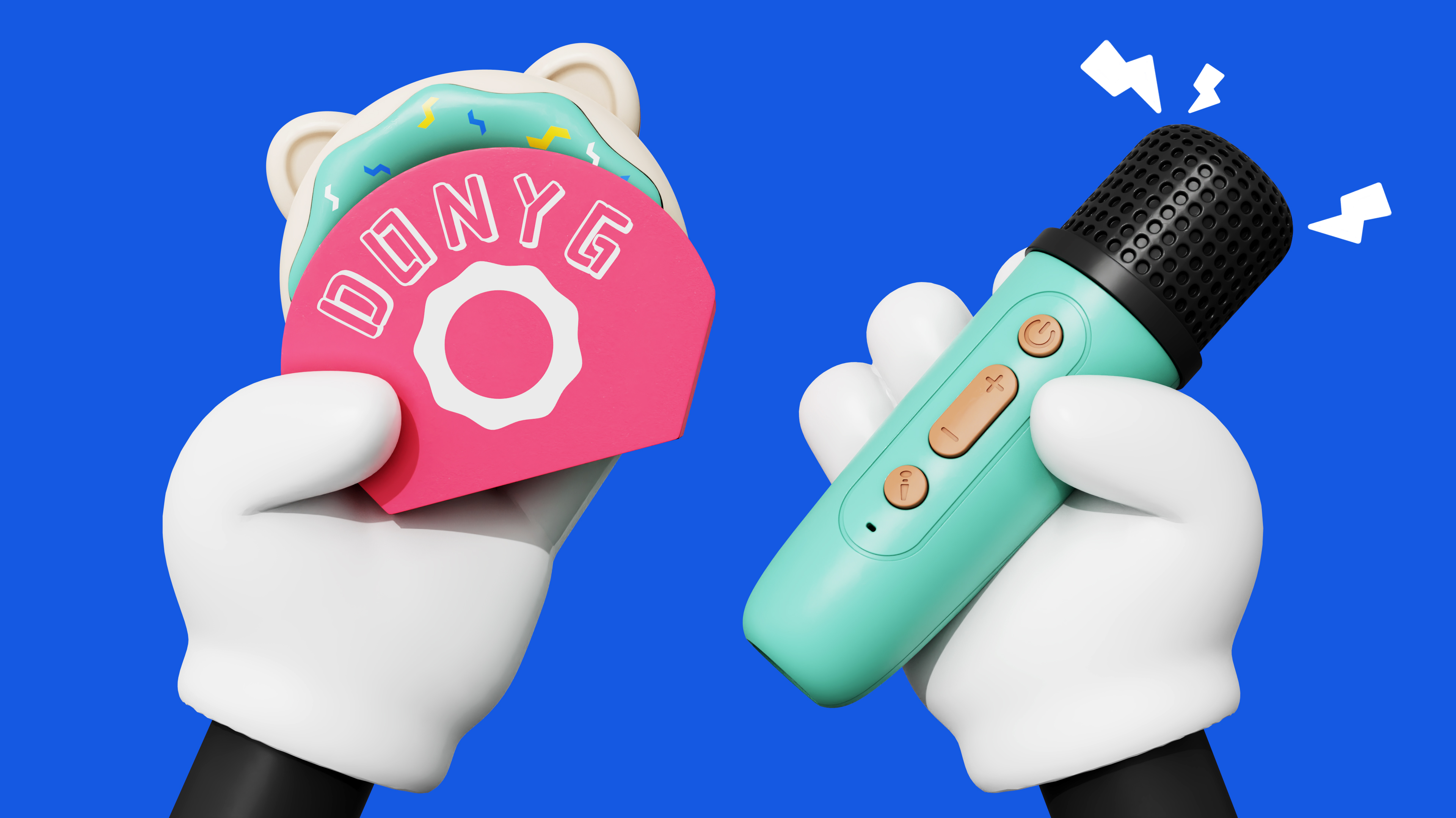 Bluetooth audio，doughnut，KTV，Singing Toys，