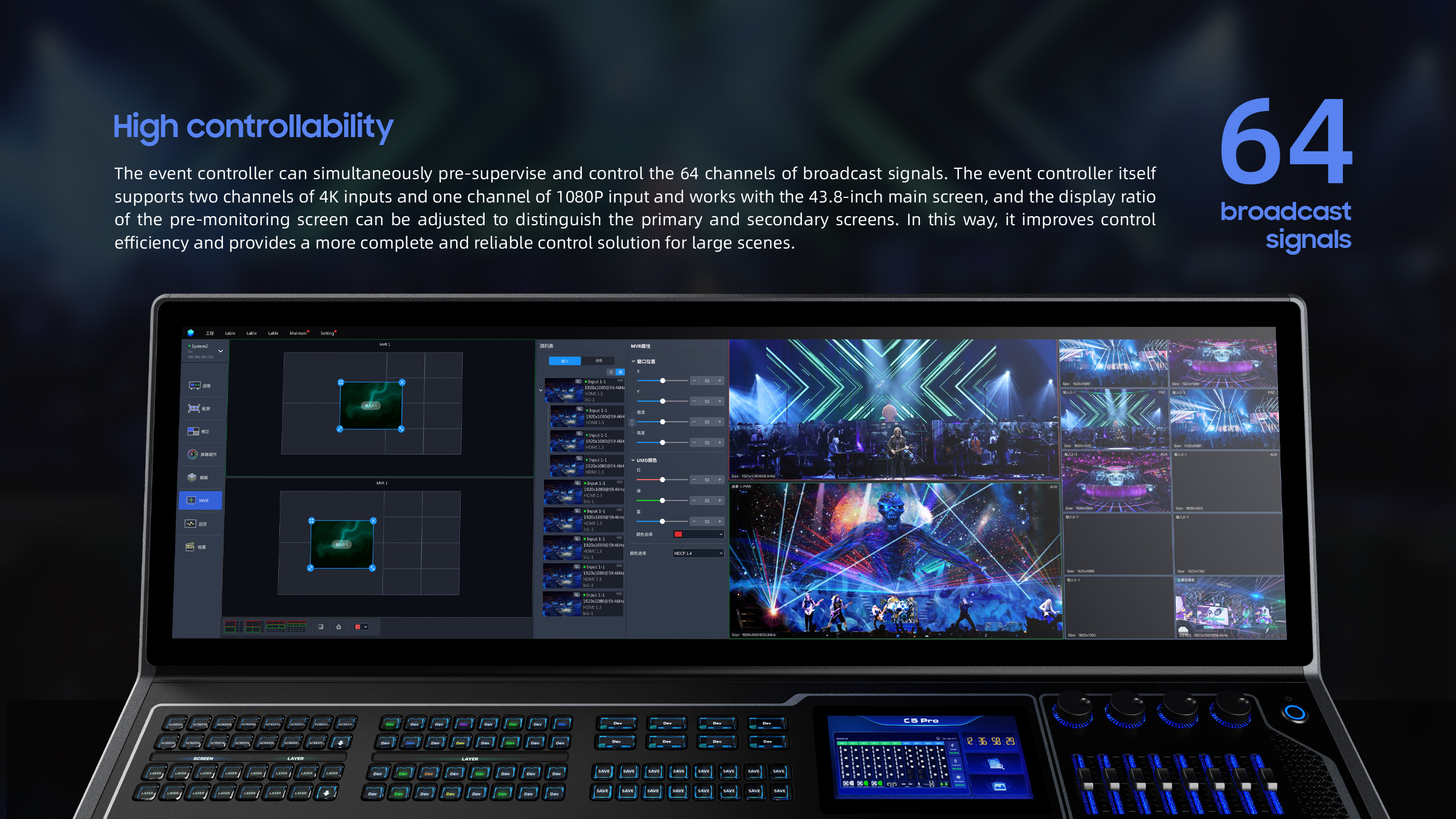 Event Controller，Console，U5，pro，