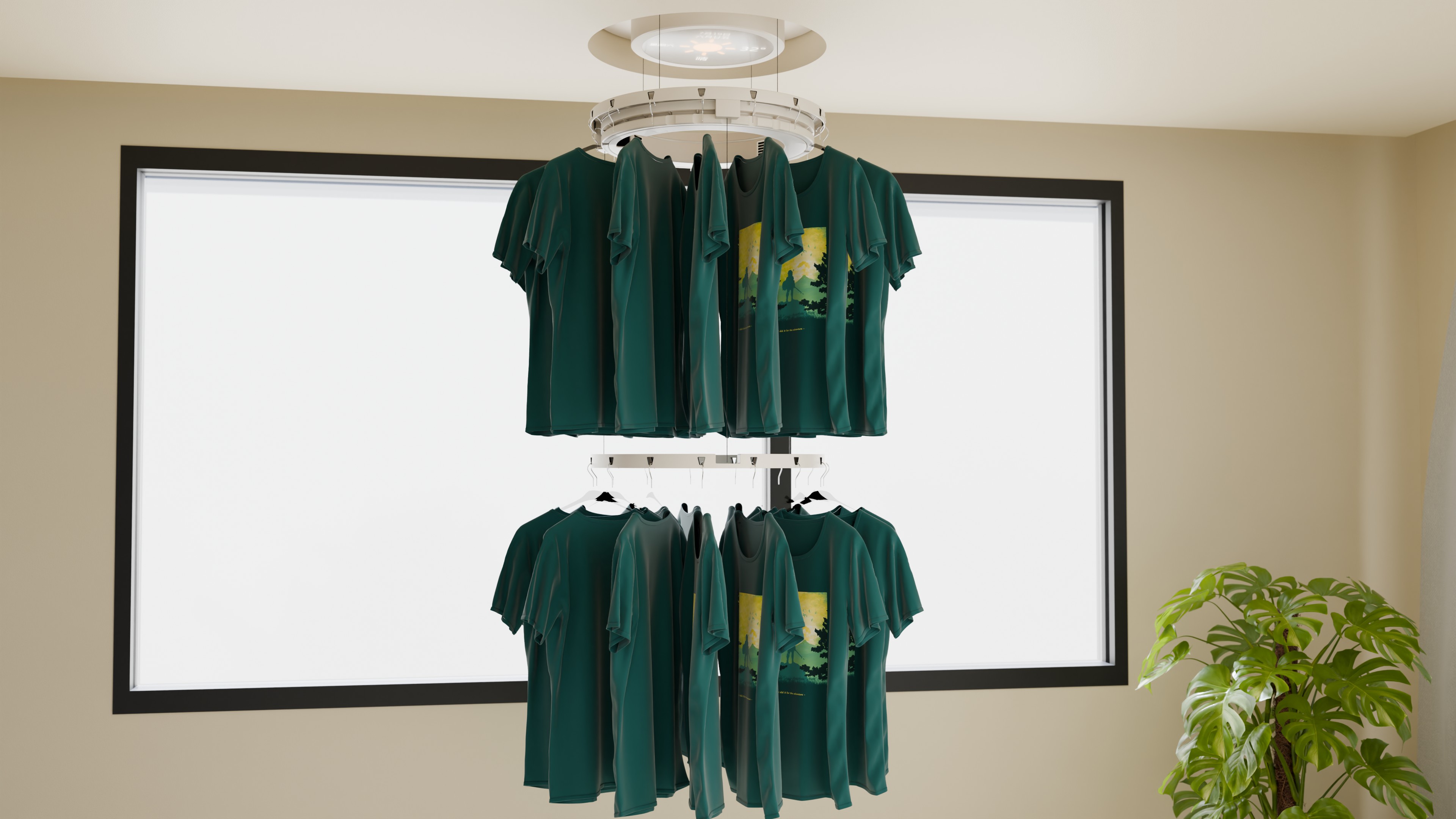 Electric clothes hanger，Redesign，man-machine，balcony，The fourth generation of housing，industrial design，conceptual design，