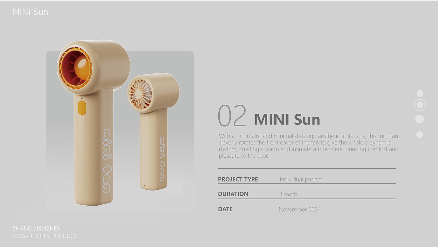 Emotional design，Handheld fan，Mini fan，Listed，