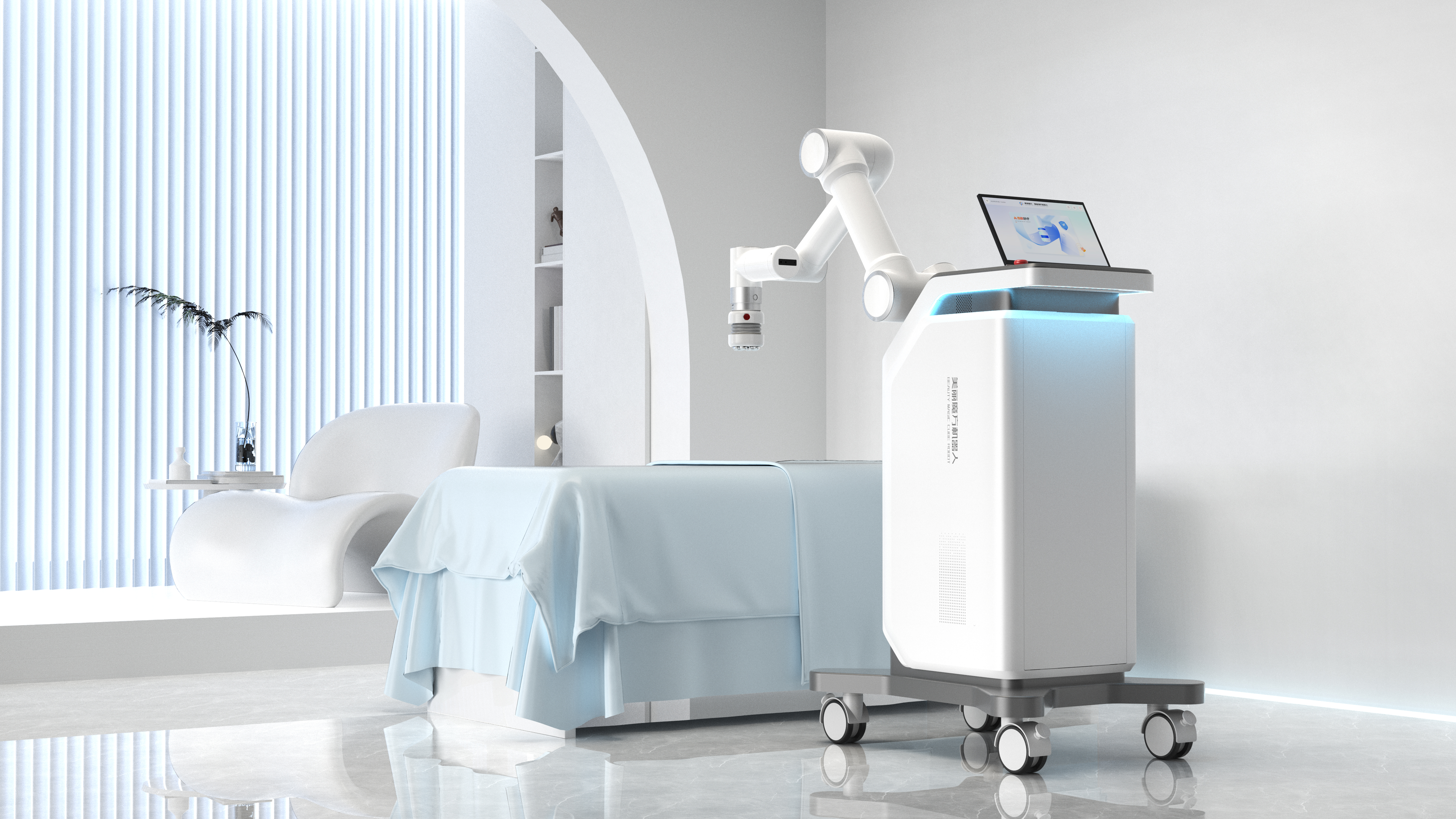 physiotherapy，medical care，Trolley，robot，